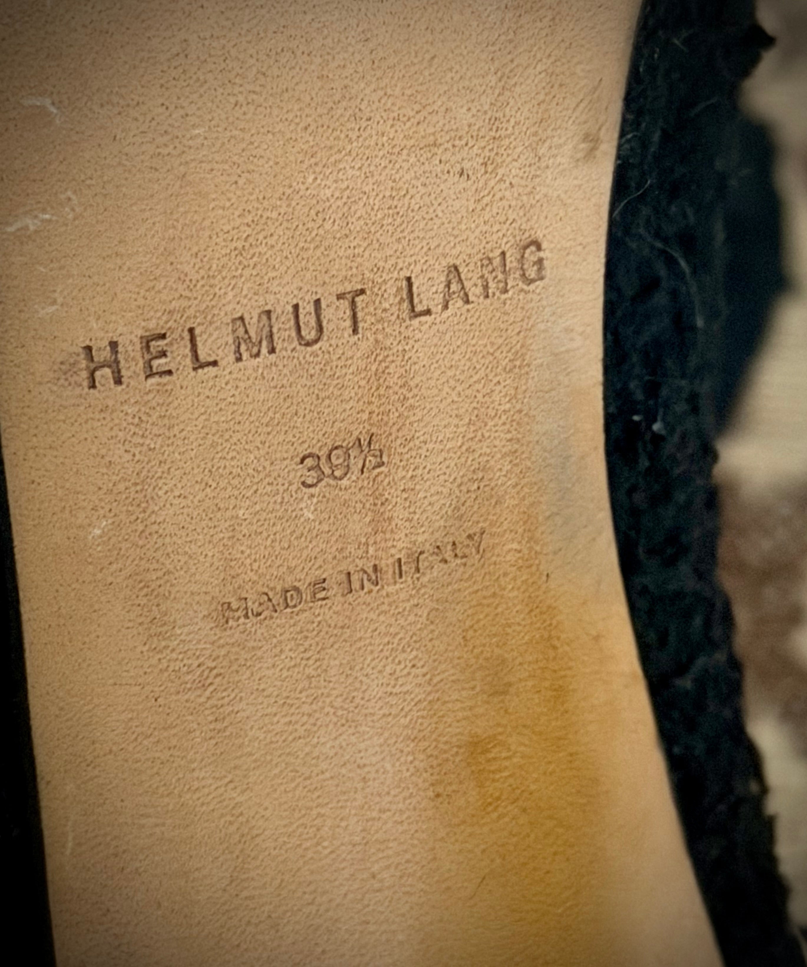 Helmut Lang Textured Haircalf Pumps | Made In Italy