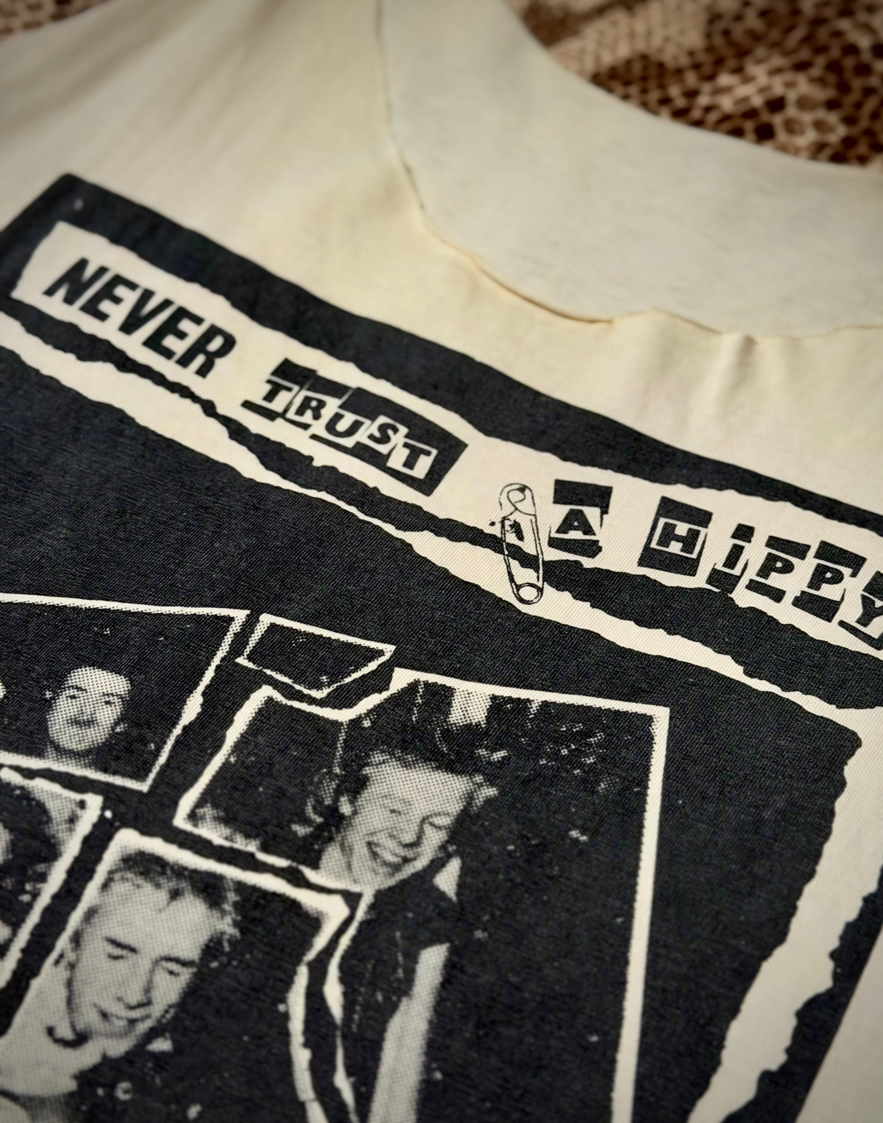 Sex Pistols Customised 1988 Vintage Tee- Never Trust a Hippy