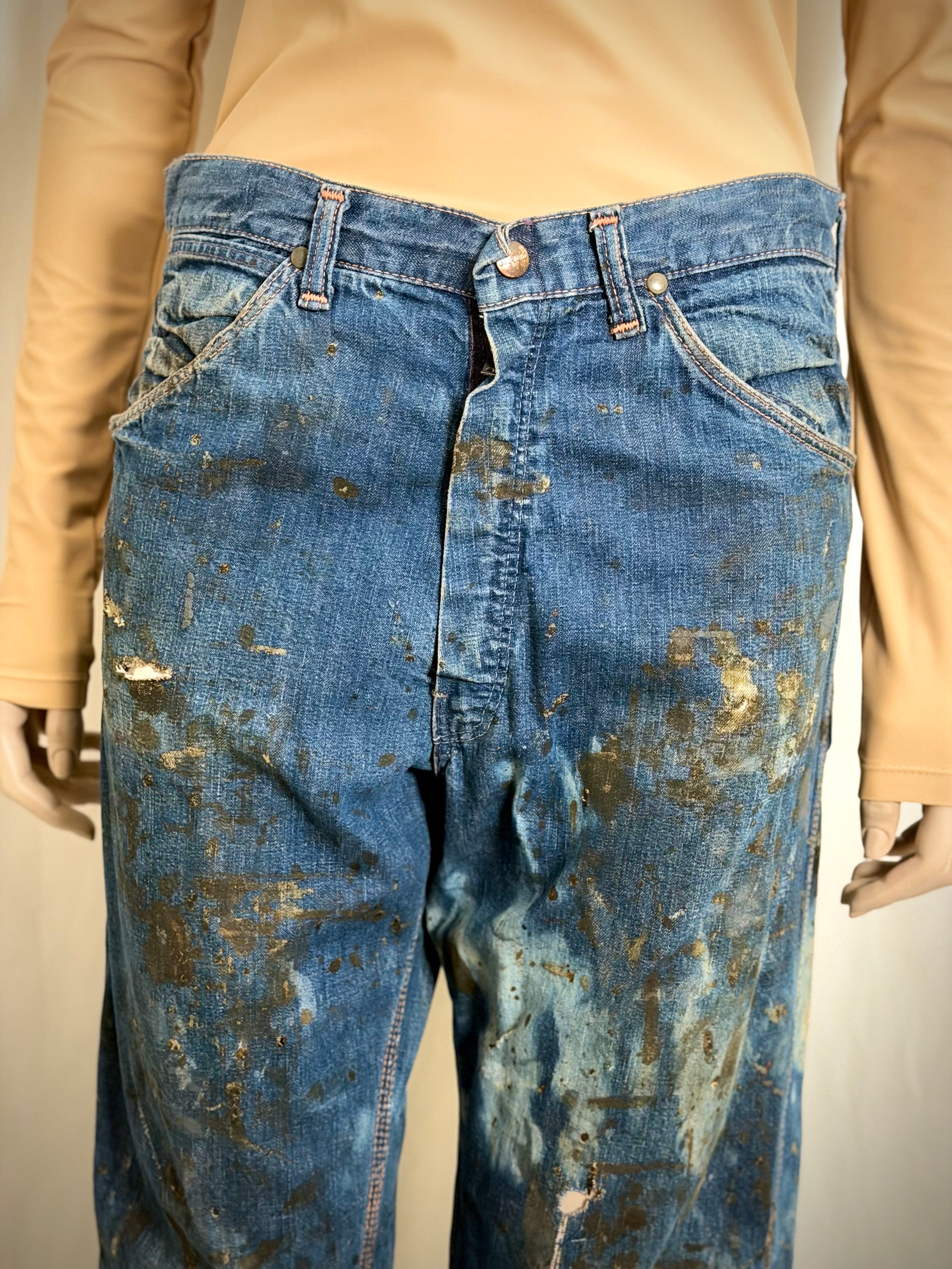 1940s French Artist’s Work Jeans - One-of-a-Kind Archival Wear