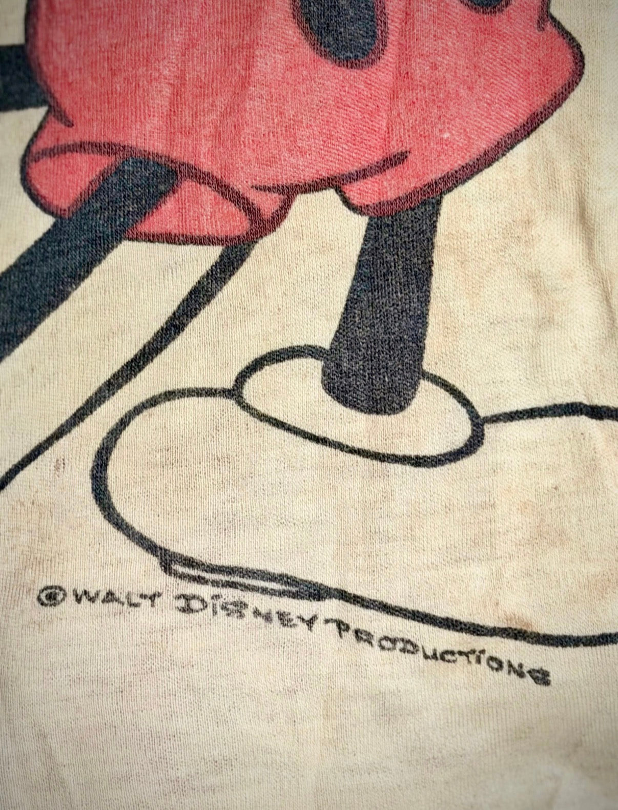 Rare Early 1960s Walt Disney Productions Mickey Mouse Ringer Tee