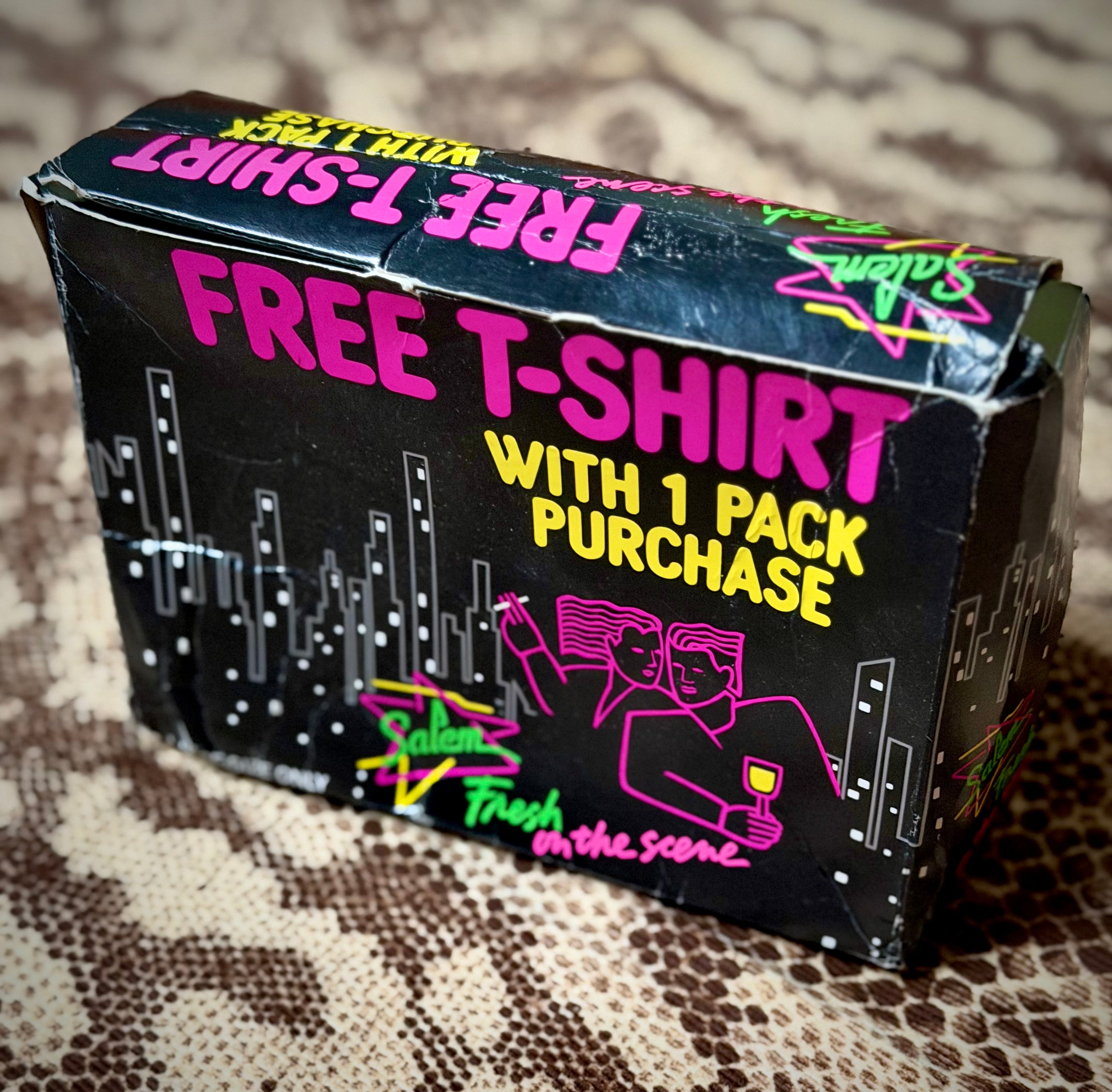 Deadstock Early 1990s Salem Promotional T-Shirt with Box - USA Made (Single Stitch)