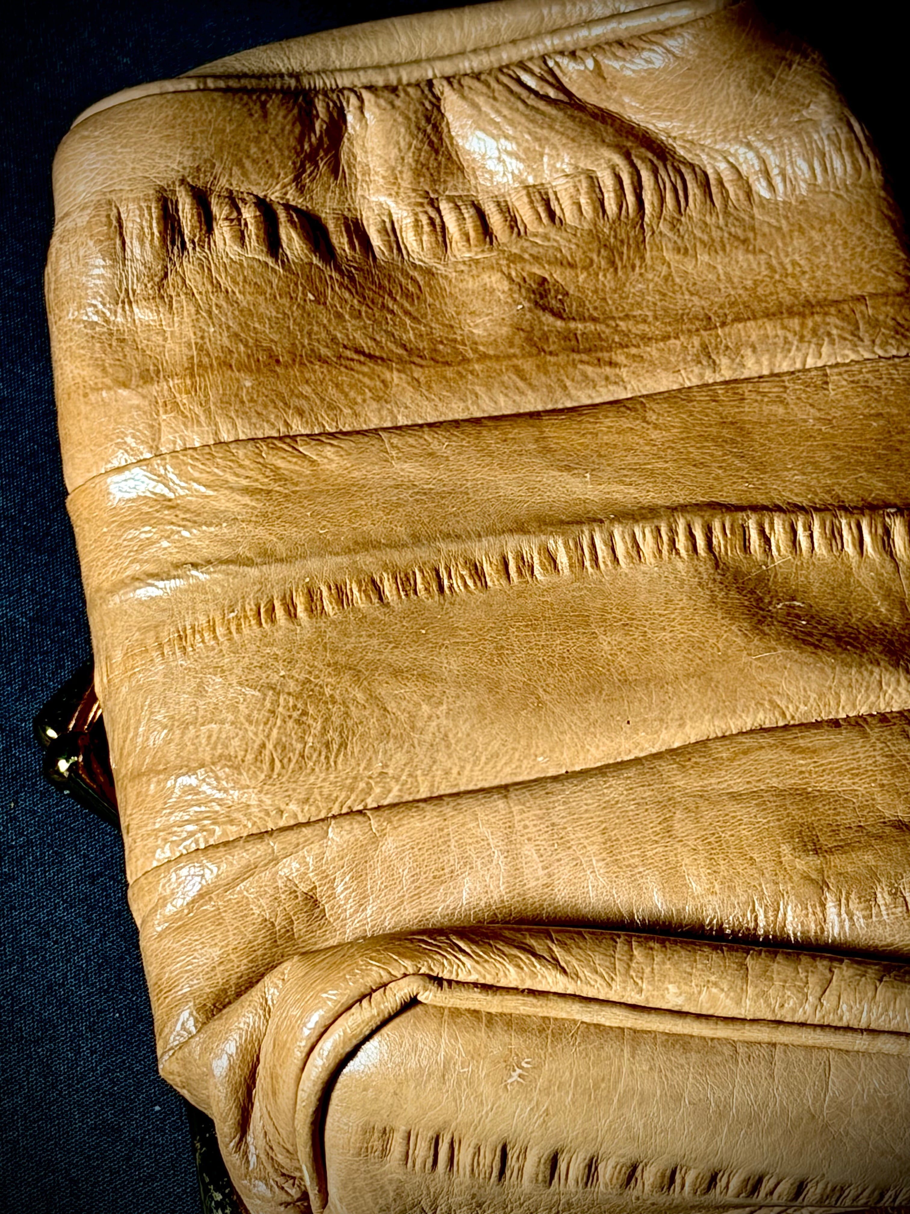 Vintage Eel Skin Clutch with Original Mirror - Immaculate Condition