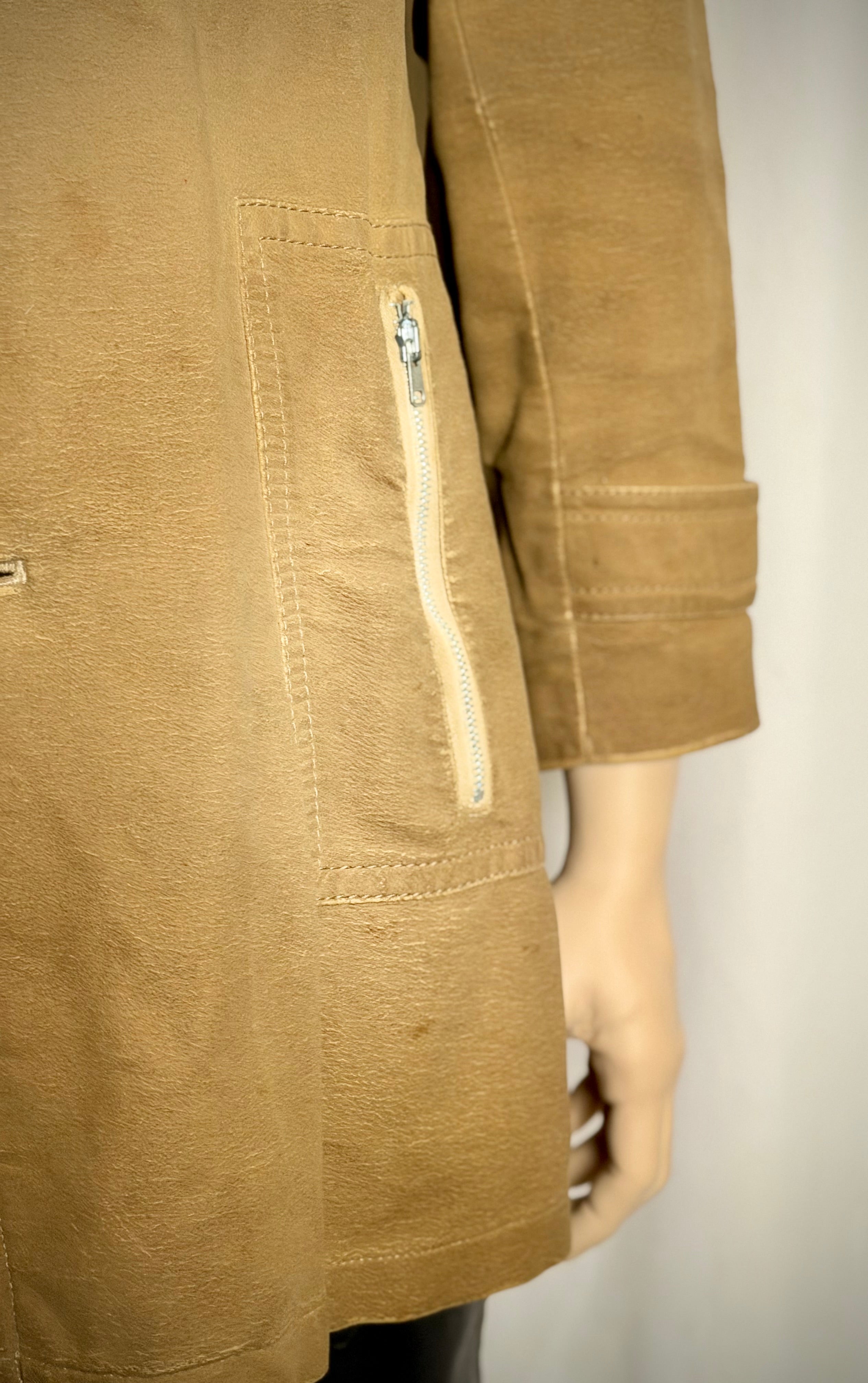 1960s Coated Cotton Utility Jacket - Military Inspired Workwear