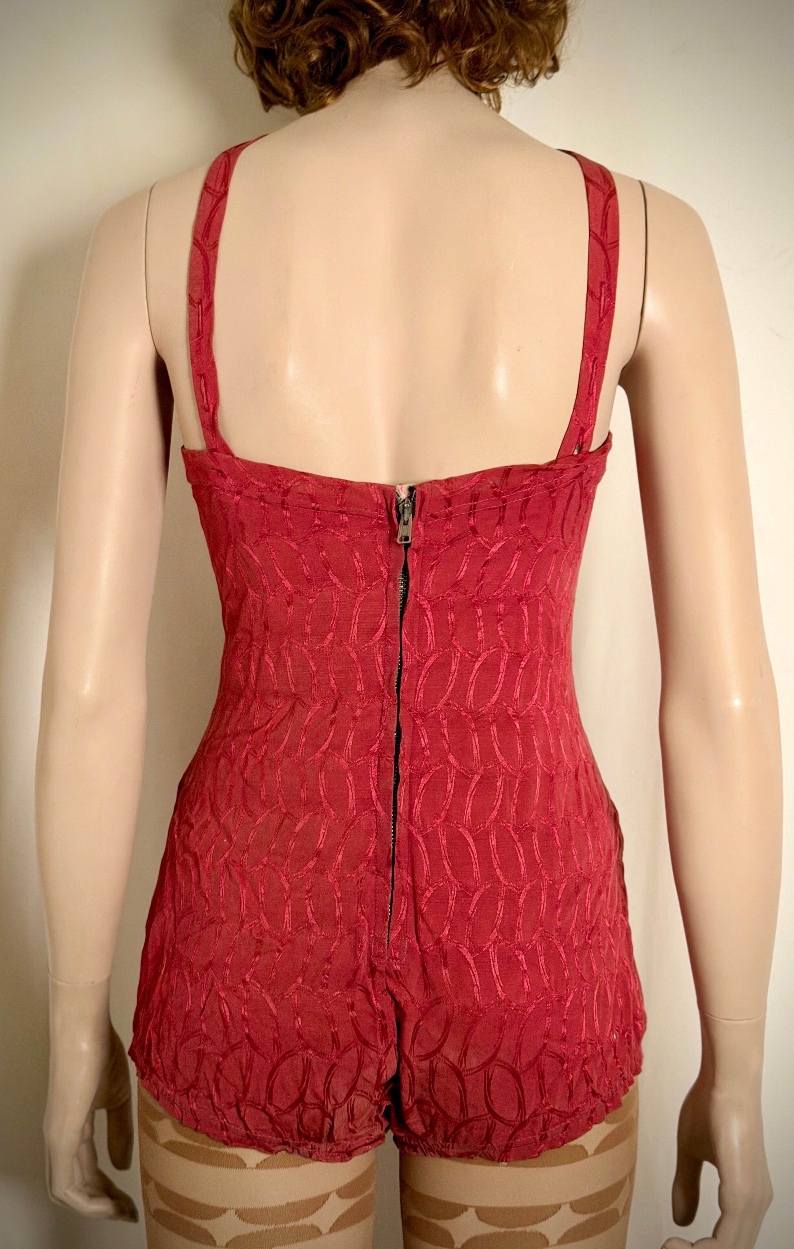 Late 1940s- Early 1950s Cabaret Playsuit / Chorus Costume
