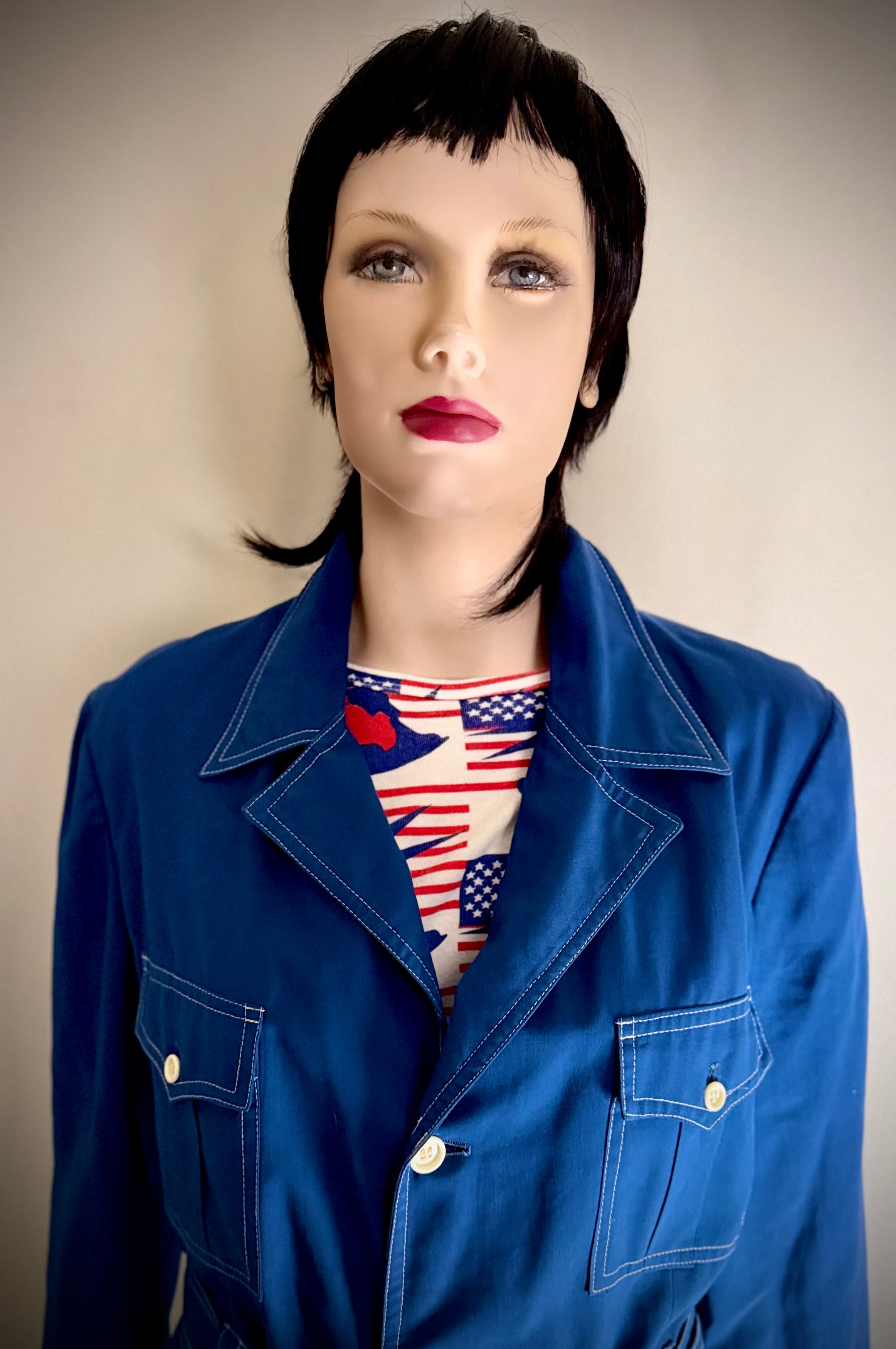 Late 1960s–Early 1970s Blue Utility | Safari Jacket