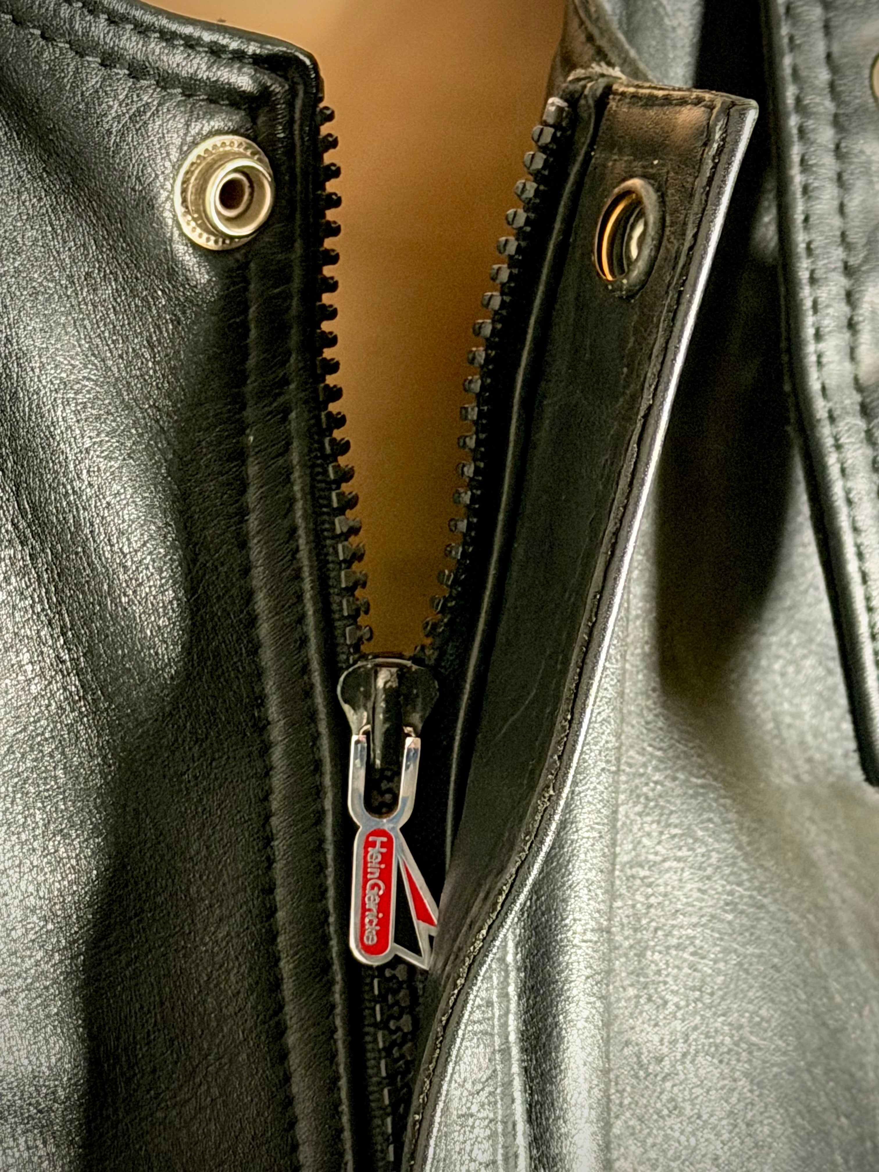Hein Gericke Black Leather Motorcycle Overalls
