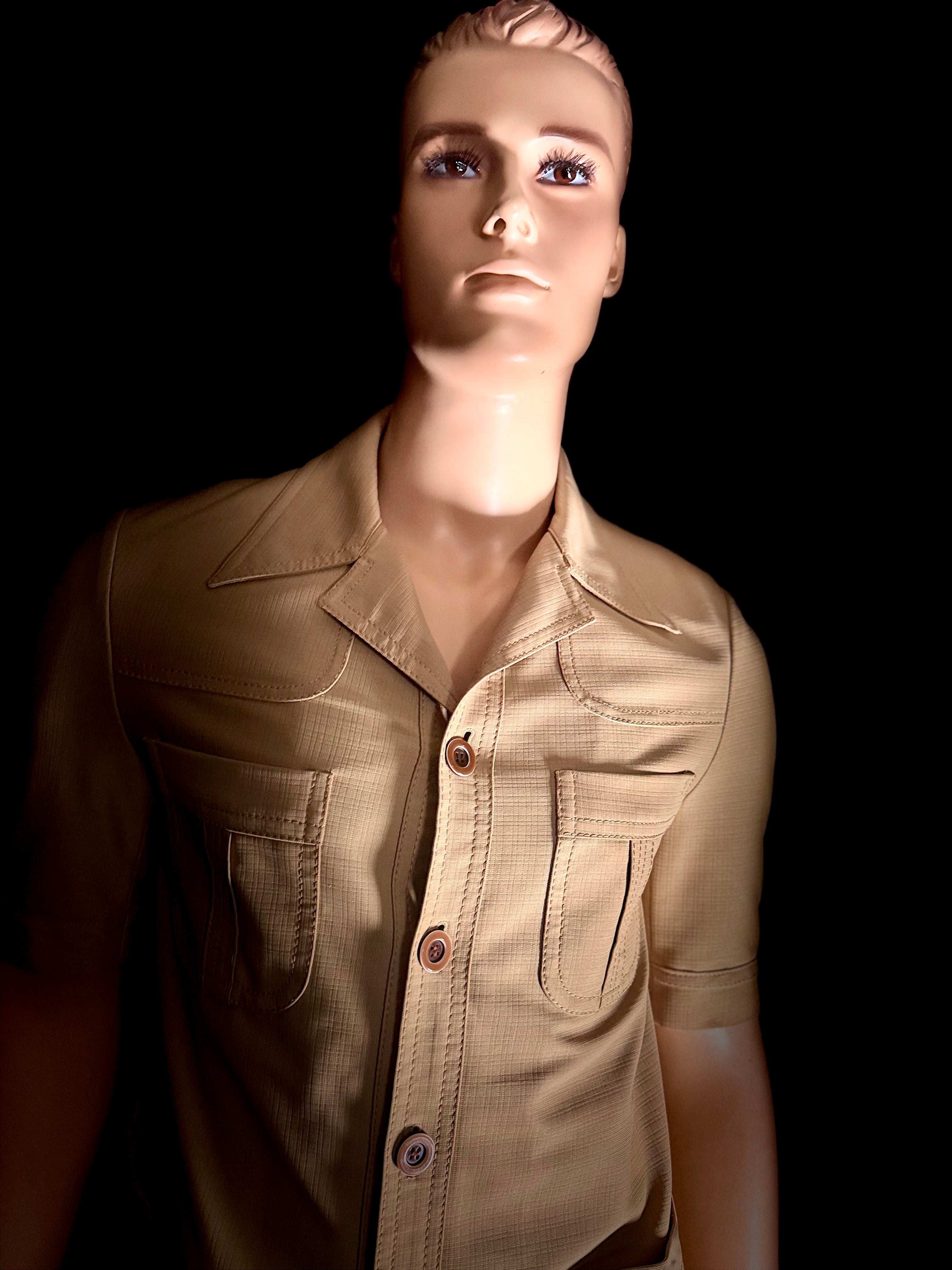 Vintage 1970s Benini Safari Shirt - Rome to Melbourne Tailoring