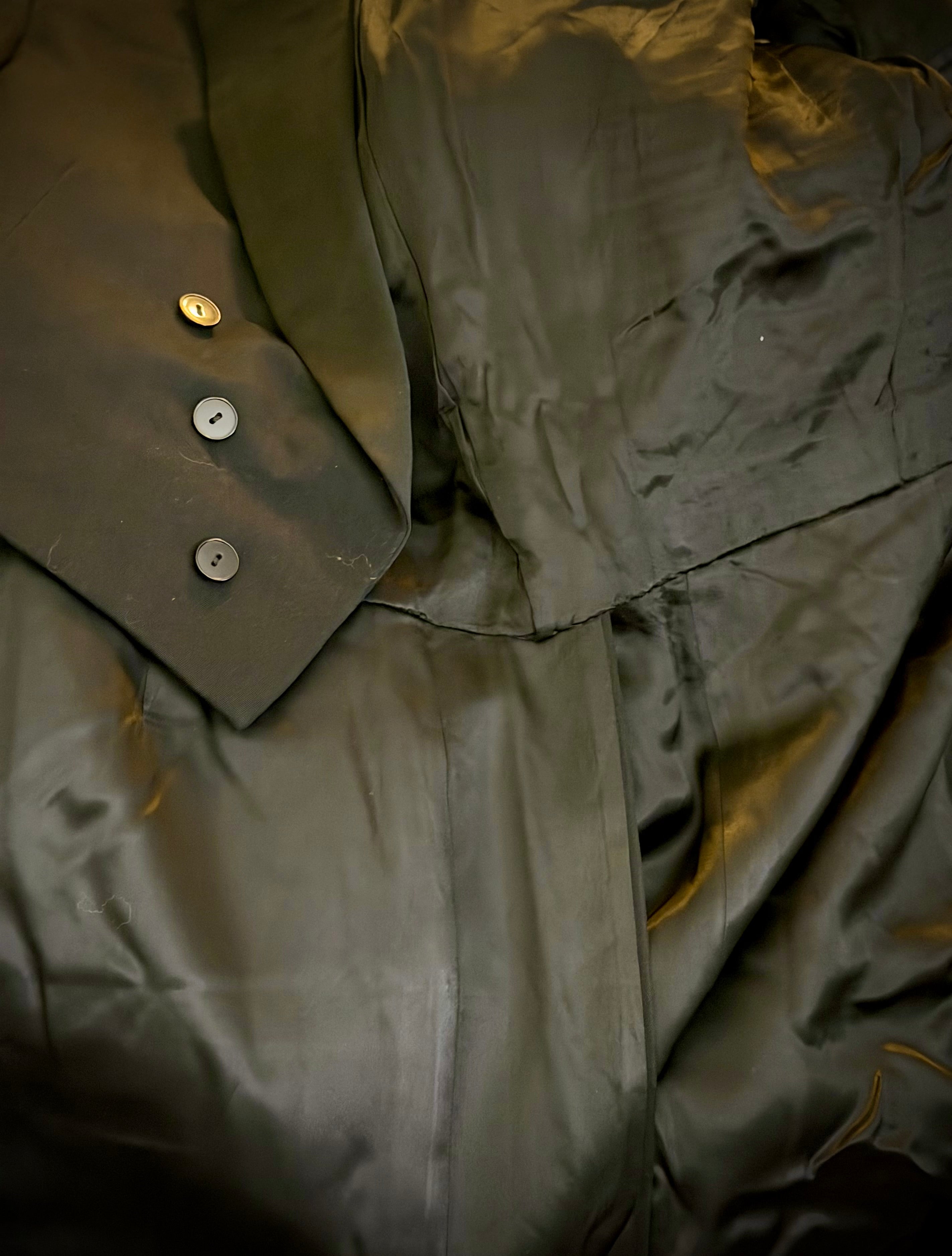1970s European Tailored Tuxedo Tailcoat Jacket