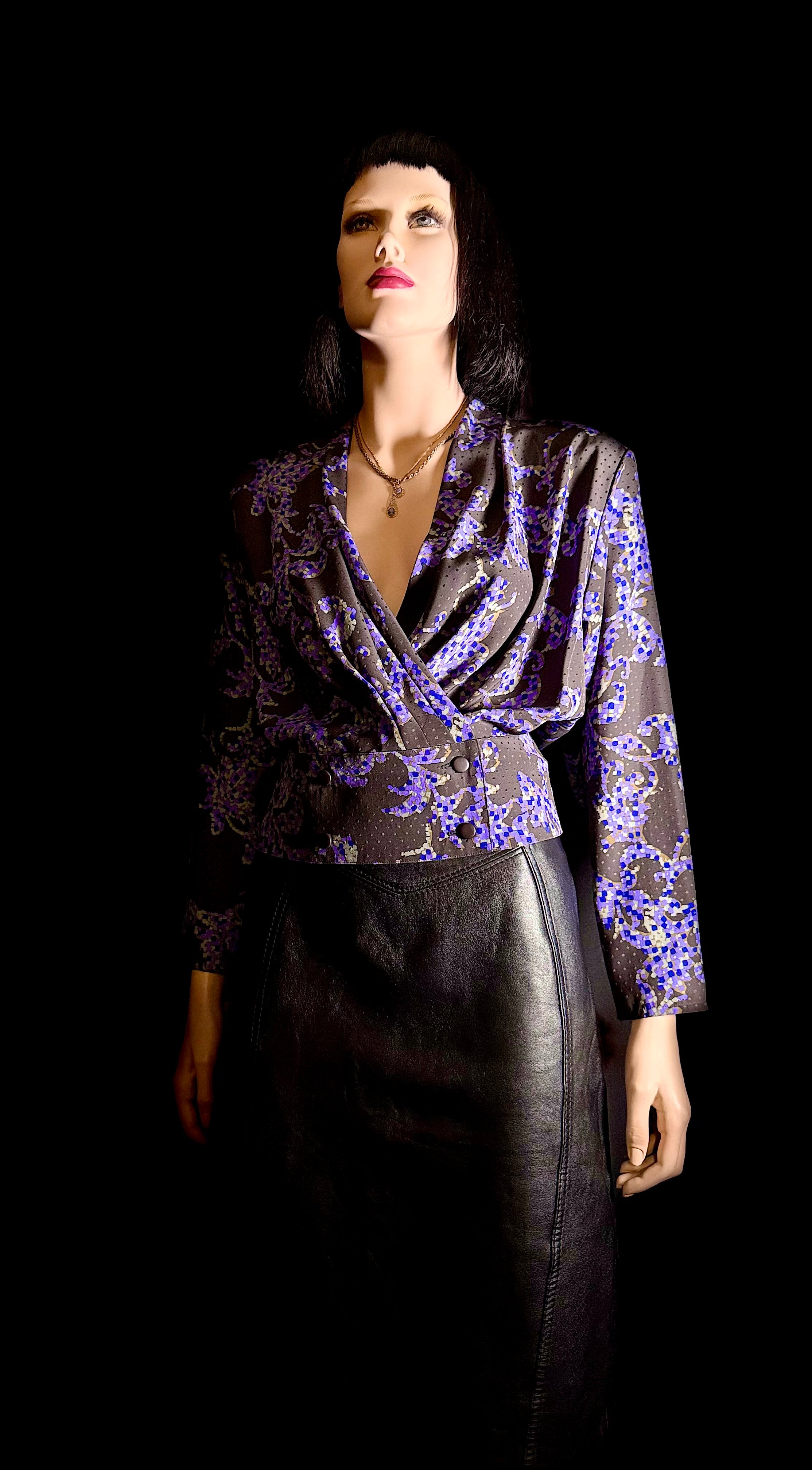 Pierre Balmain Paris-Late 80's/Early 90's Japanese
Made Designer Blouse