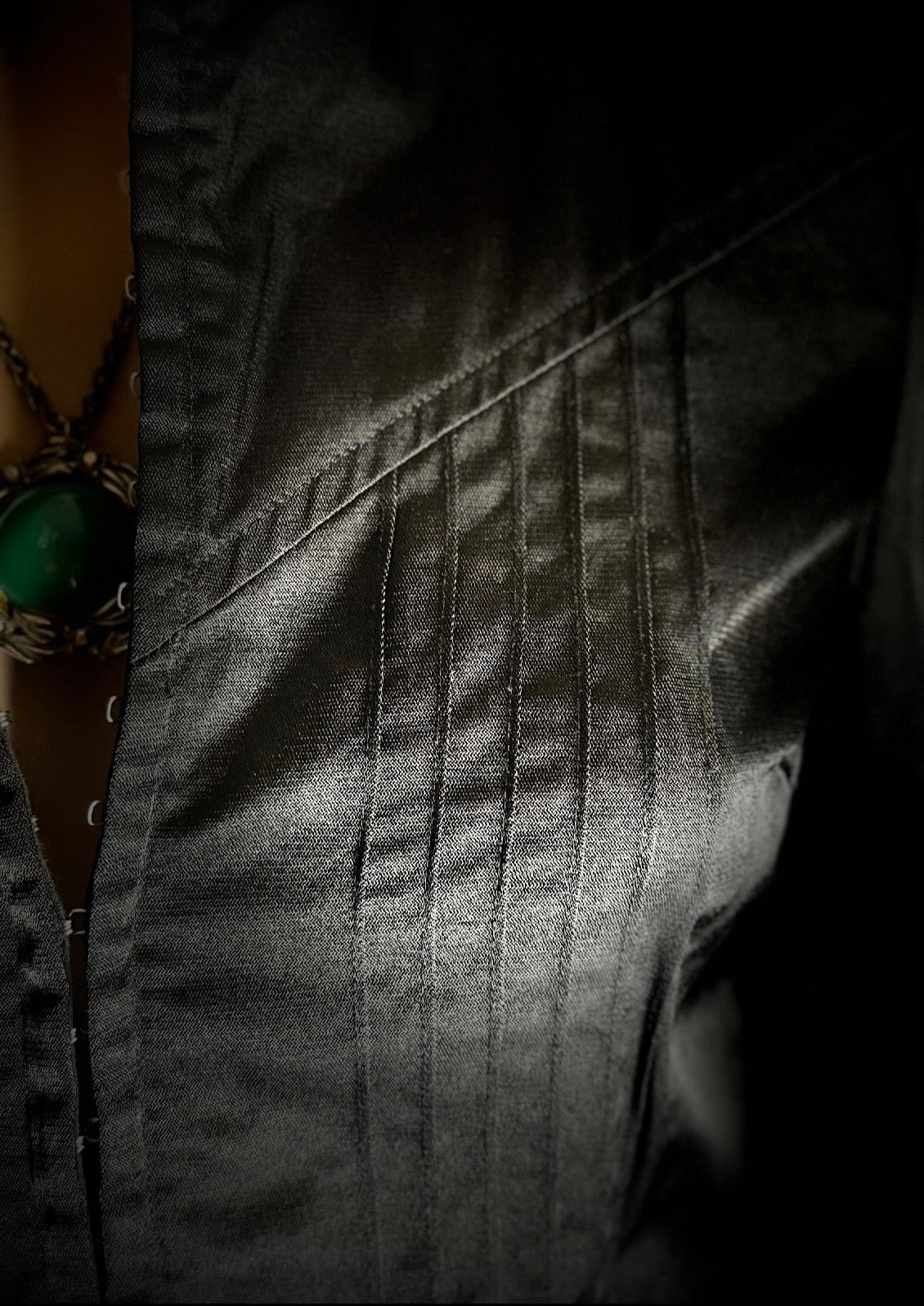 Blessed Are The Meek Structured Corset Blouse - Early 2000s