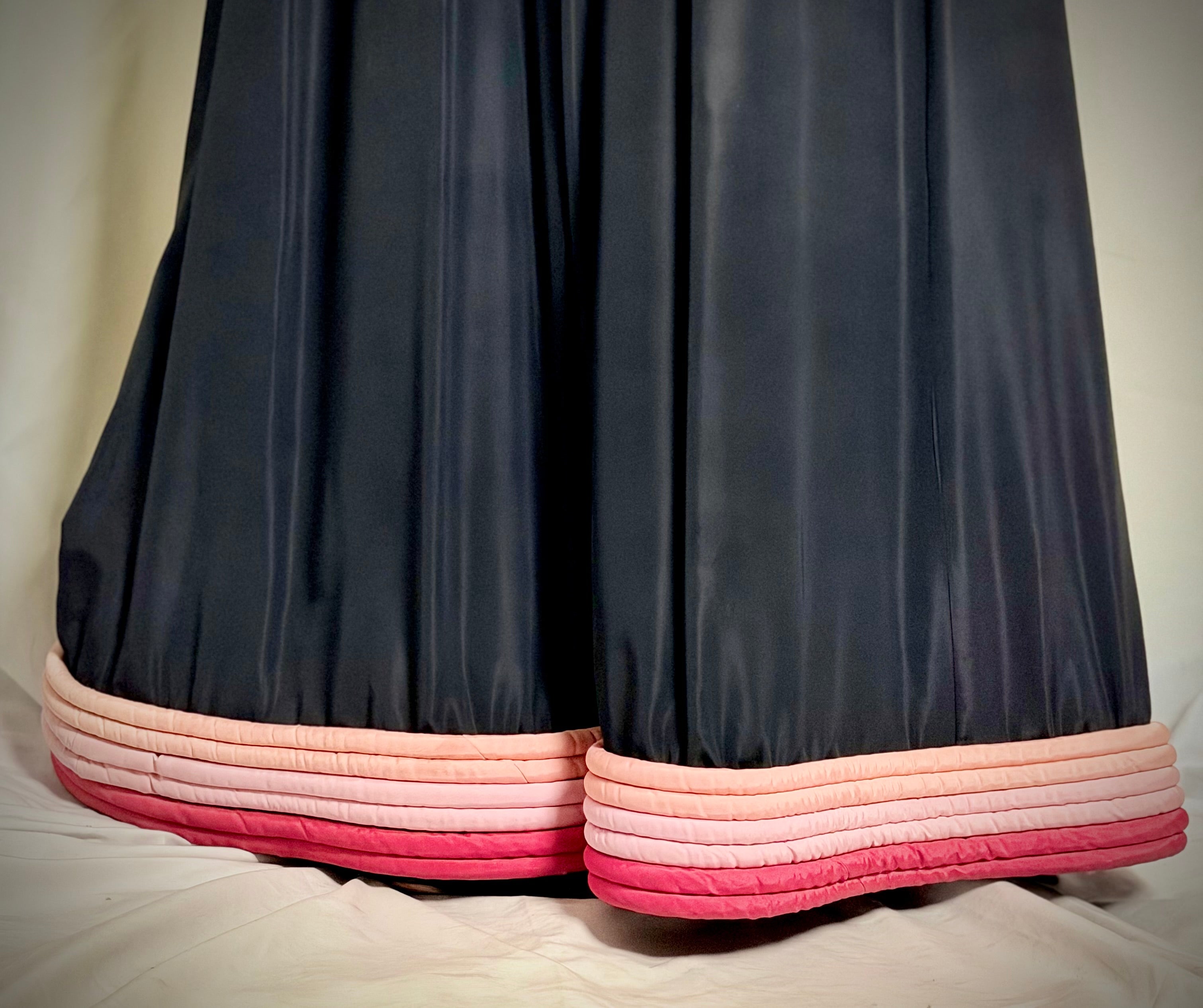 1945 Beautime Formal New York Evening Gown - Padded Hem Detail