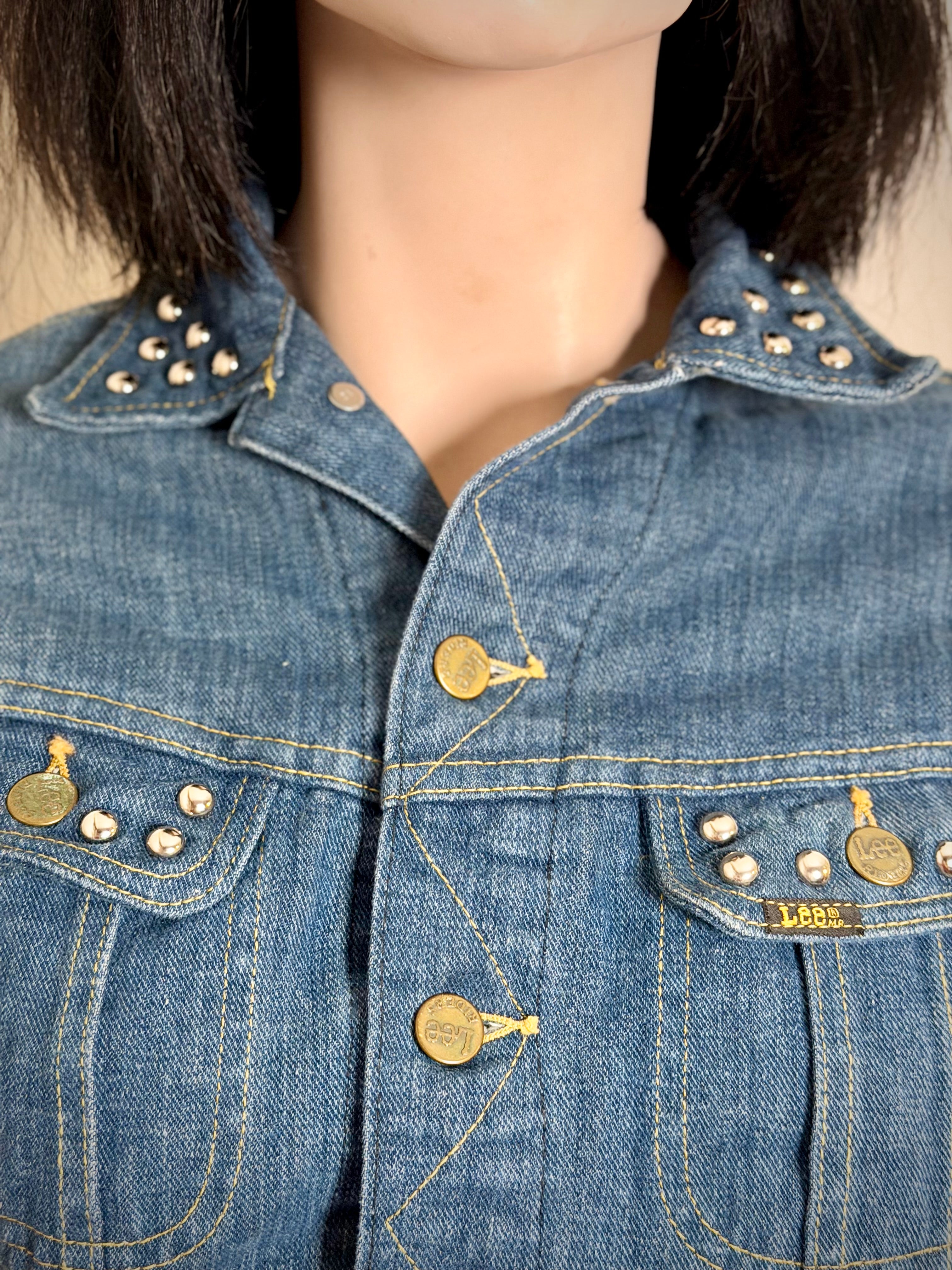 1960s-70s Studded Lee Denim Jacket Union Made USA