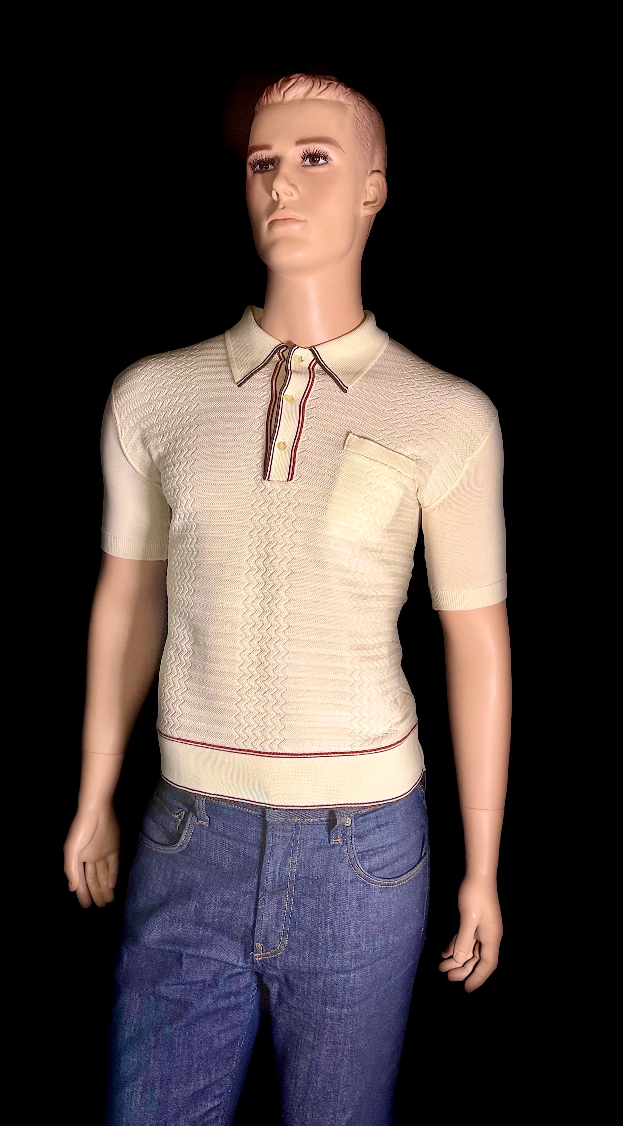 1960s Vintage Target Cream Knit Polo Shirt

Made in Australia | Unworn Condition