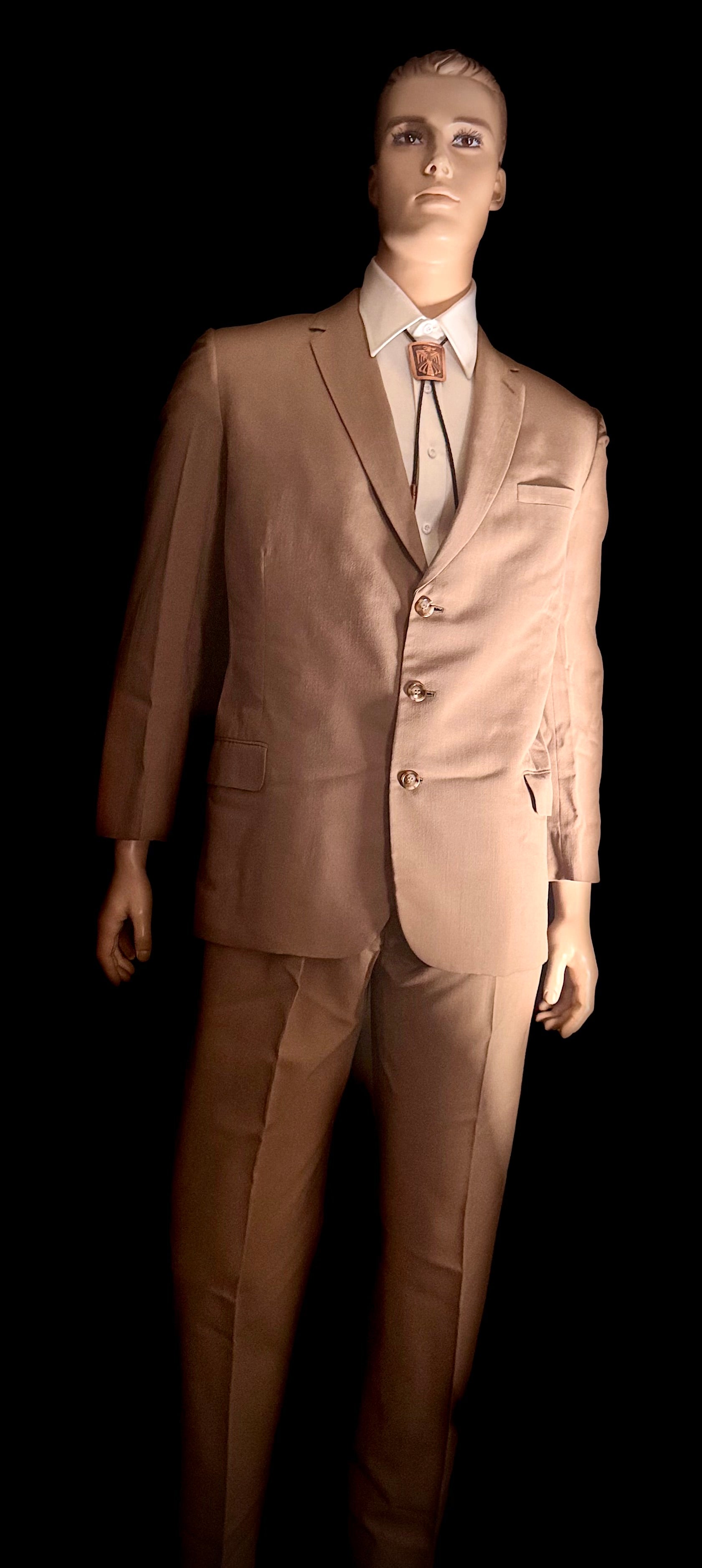 Late 1950s / Early 1960s Custom Tailored Mushroom Suit

Ernest Miller | Immaculate Mid-Century Two-Piece | Rare Larger Size