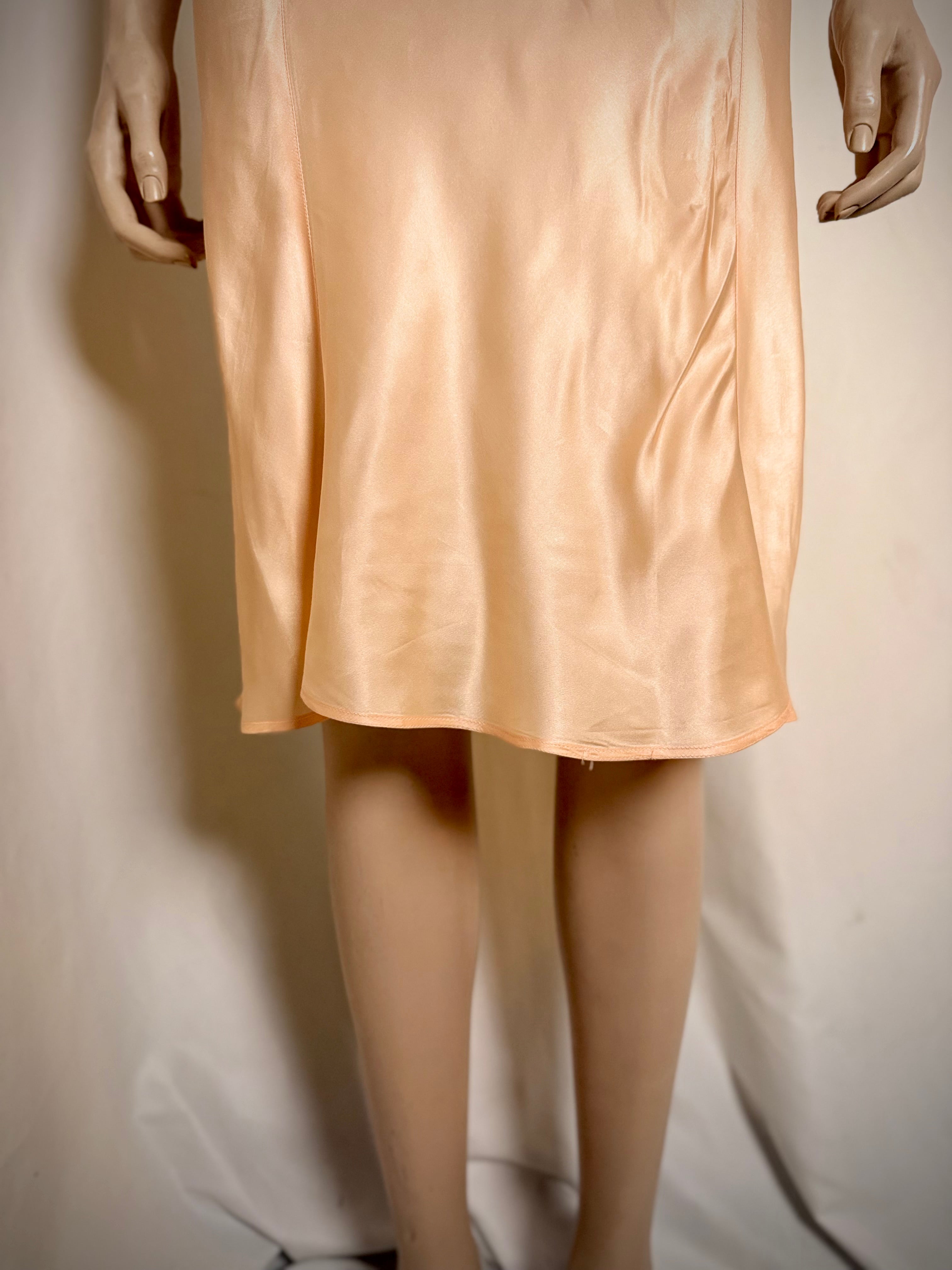 1940s Fruit of the Loom Rayon Satin Slip Dress