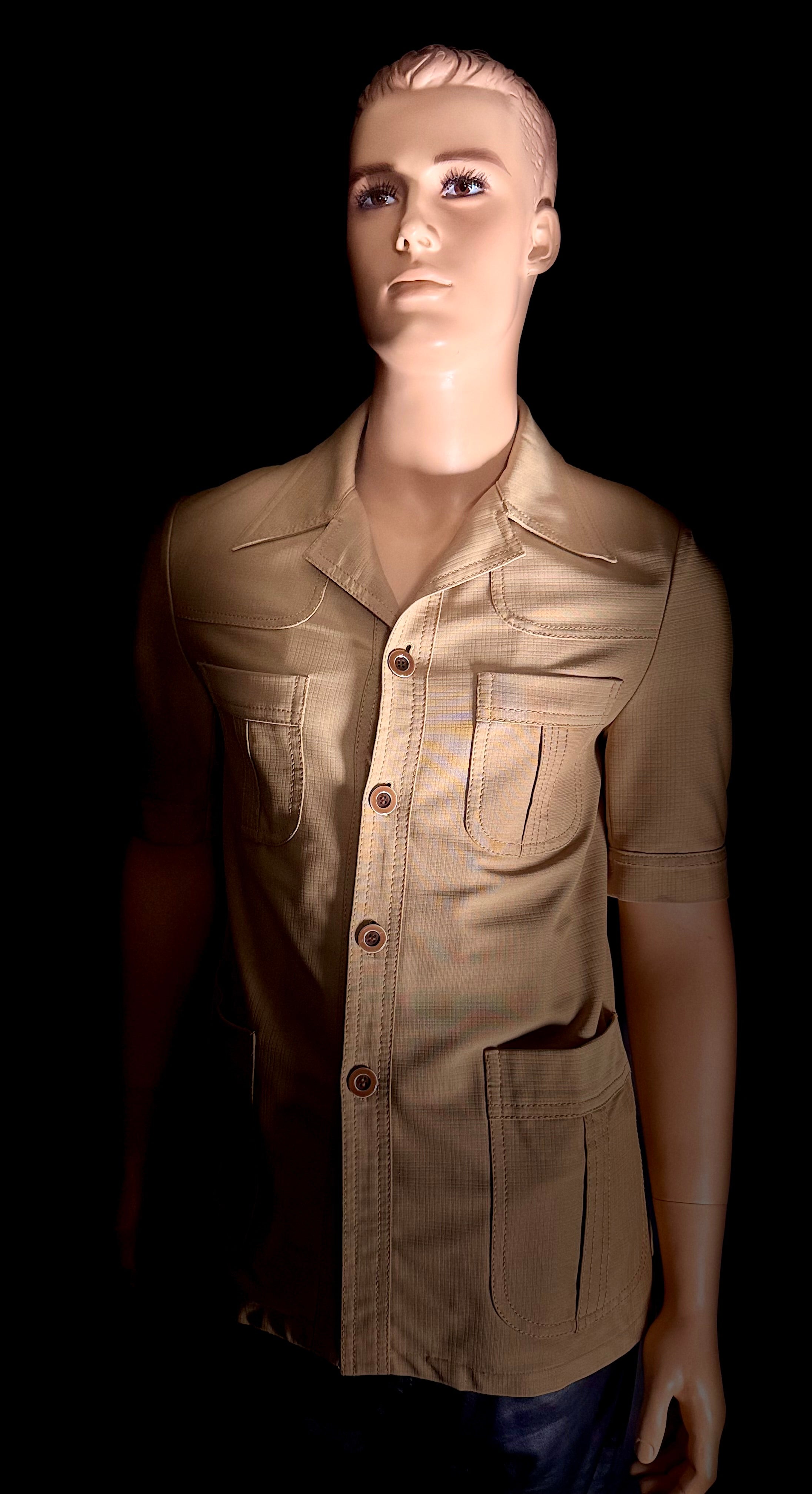 Vintage 1970s Benini Safari Shirt - Rome to Melbourne Tailoring