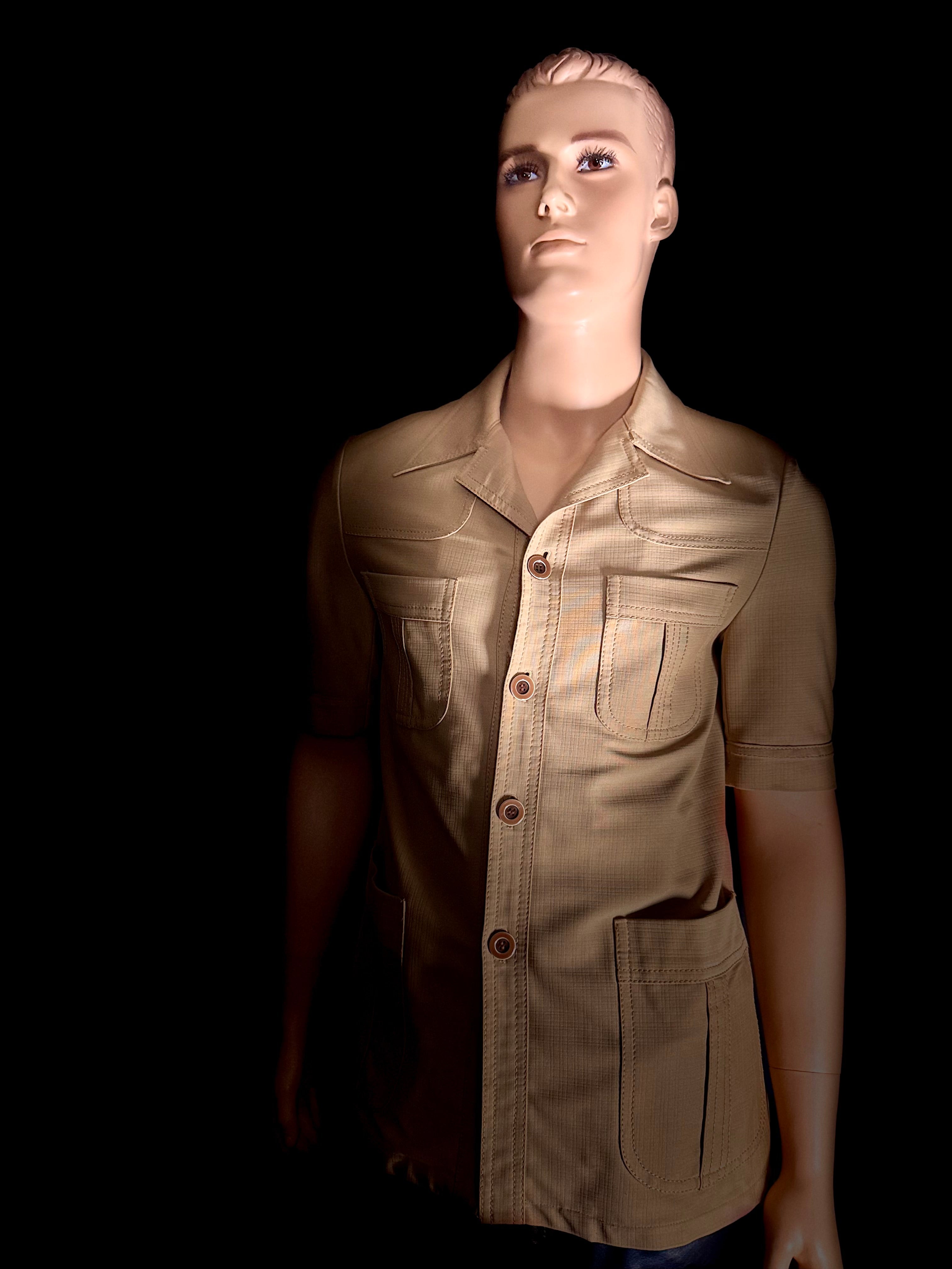 Vintage 1970s Benini Safari Shirt - Rome to Melbourne Tailoring