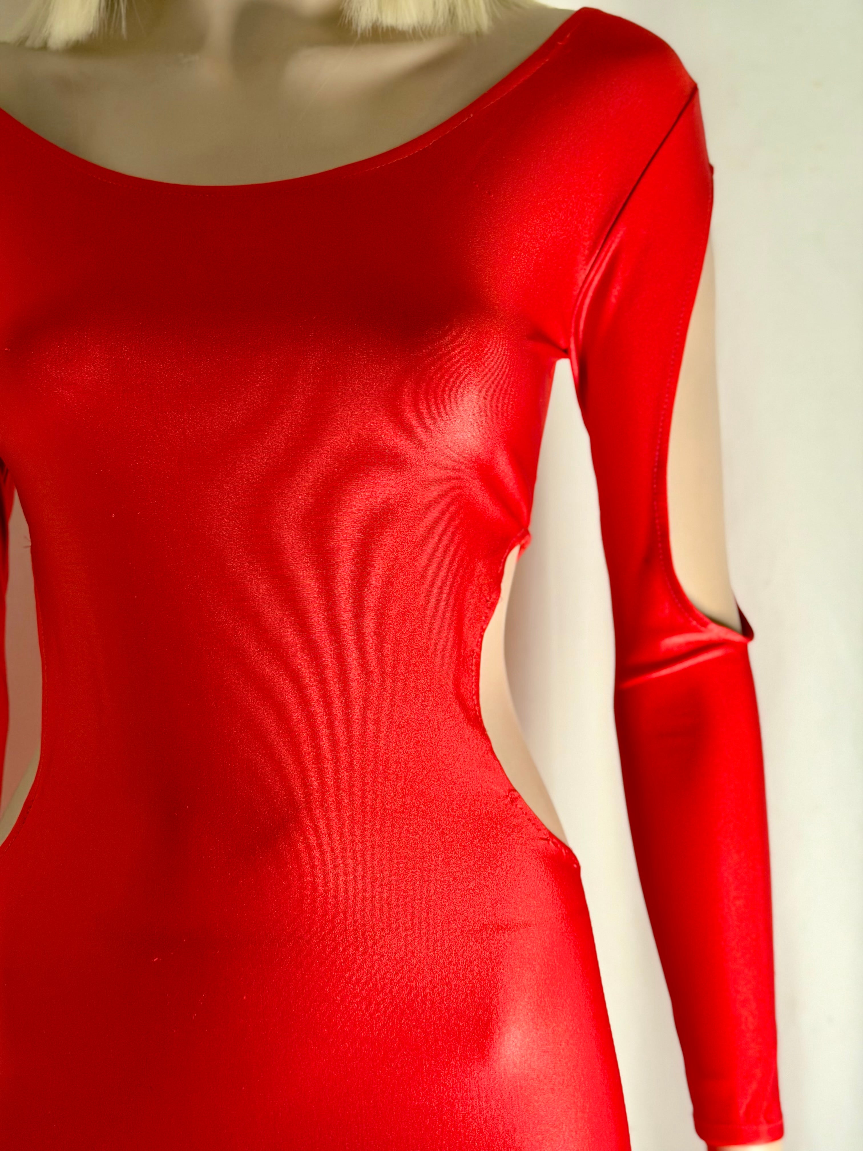 80s - 90s Cut-Out Bodycon Dress