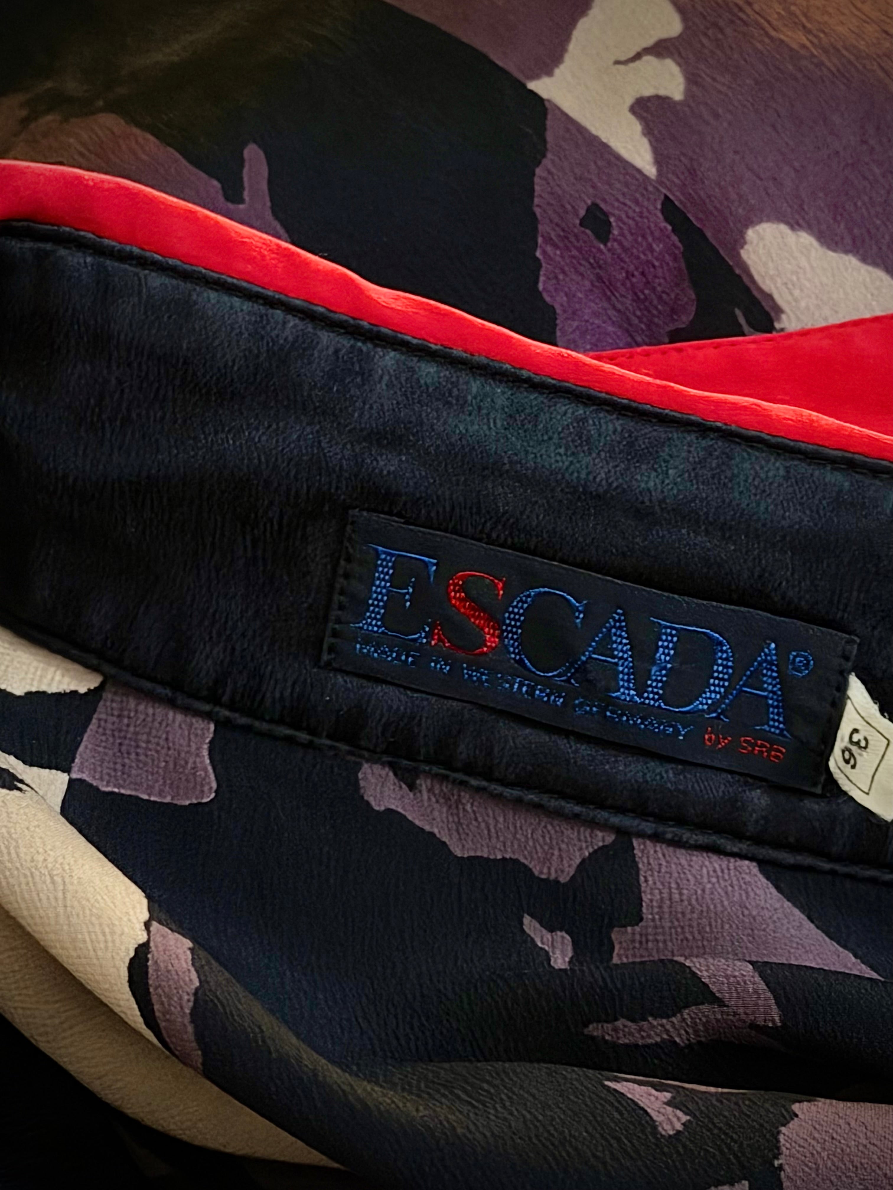 Vintage Escada 100% Silk Blouse