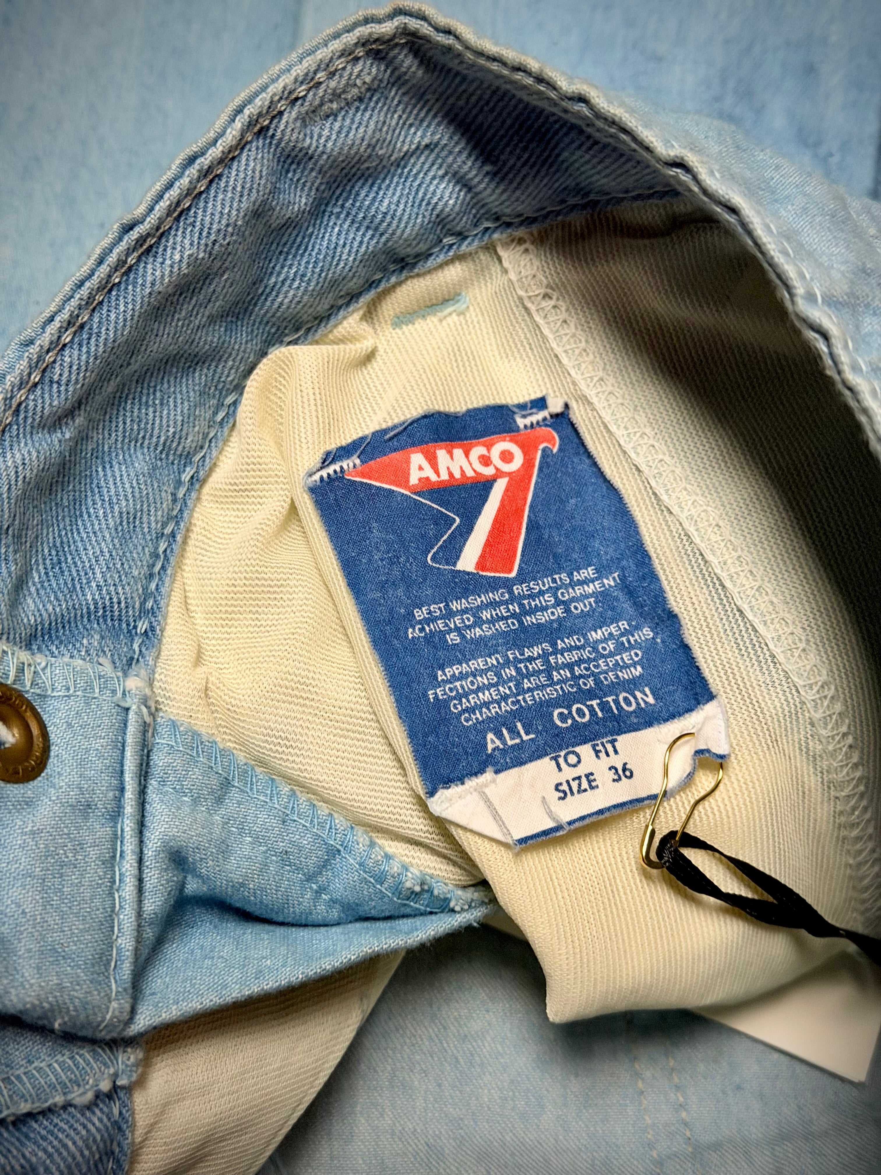 Vintage Deadstock AMCO Work Trousers - Wide Leg, Optional Turn-Up