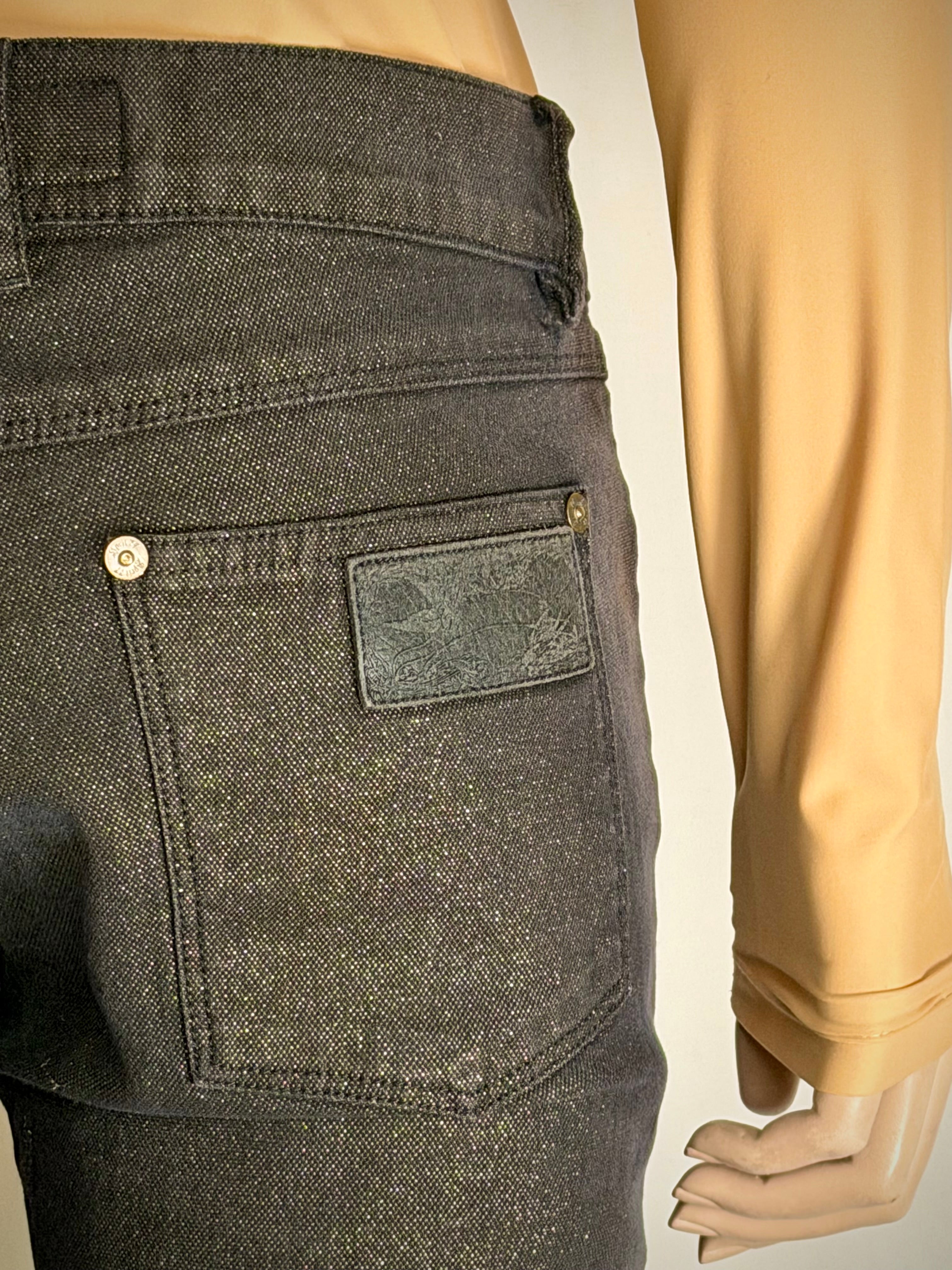 April 77 Gold-Lustre Slim Jeans with Guitar Pick Pocket