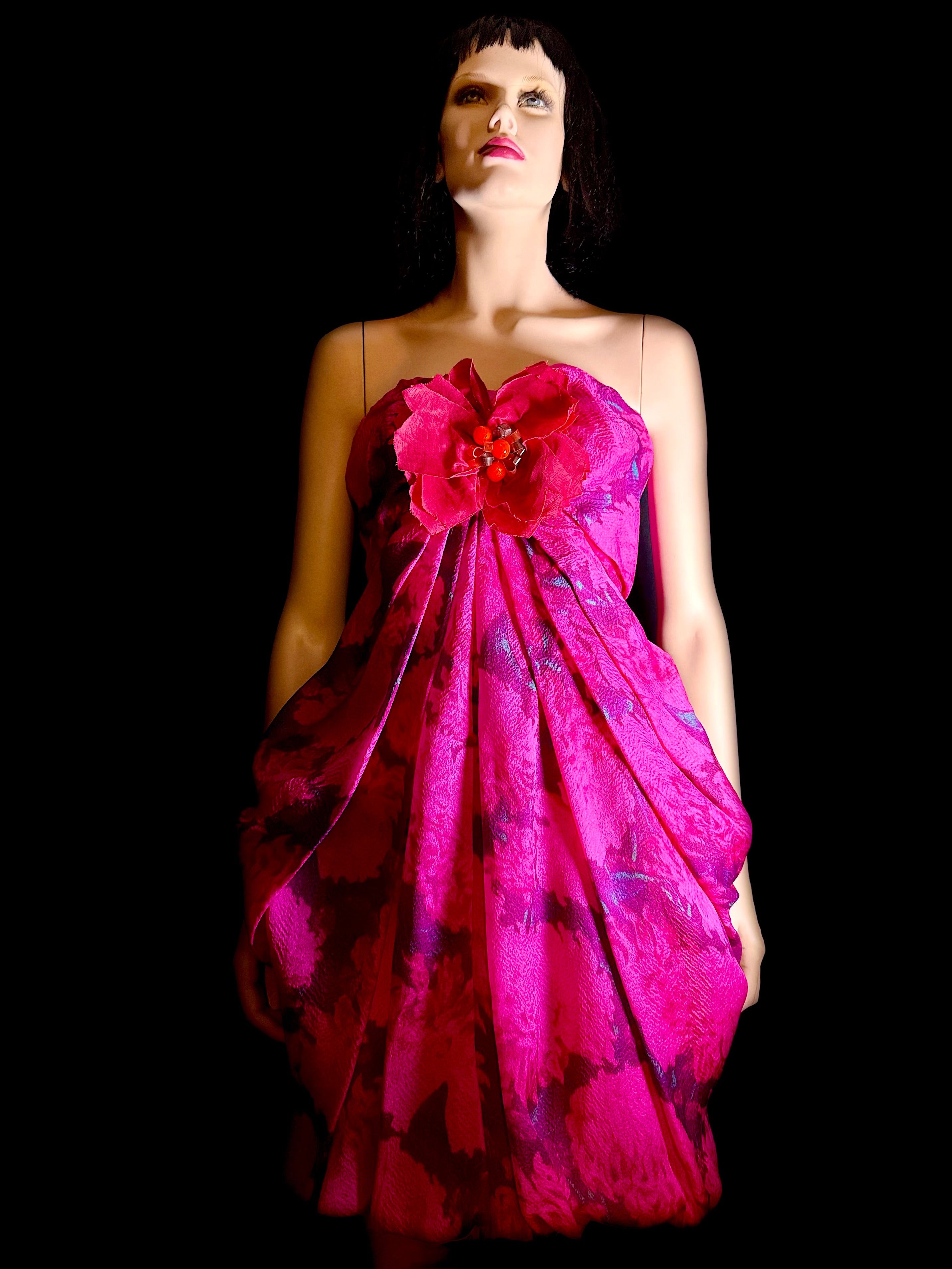 LANVIN Paris SS2010 Rare Sculptural Silk Dress - Alber Elbaz