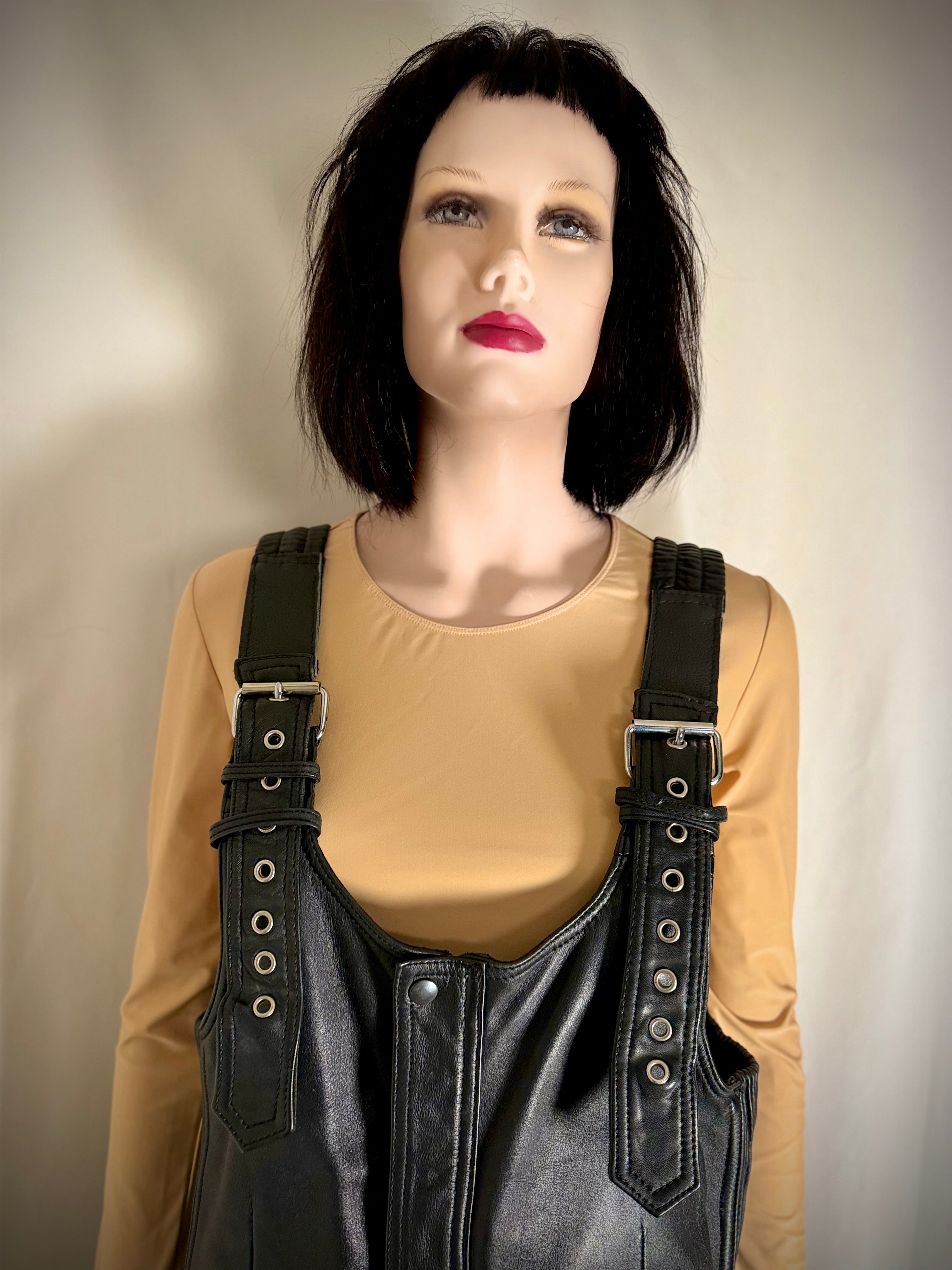 Hein Gericke Black Leather Motorcycle Overalls