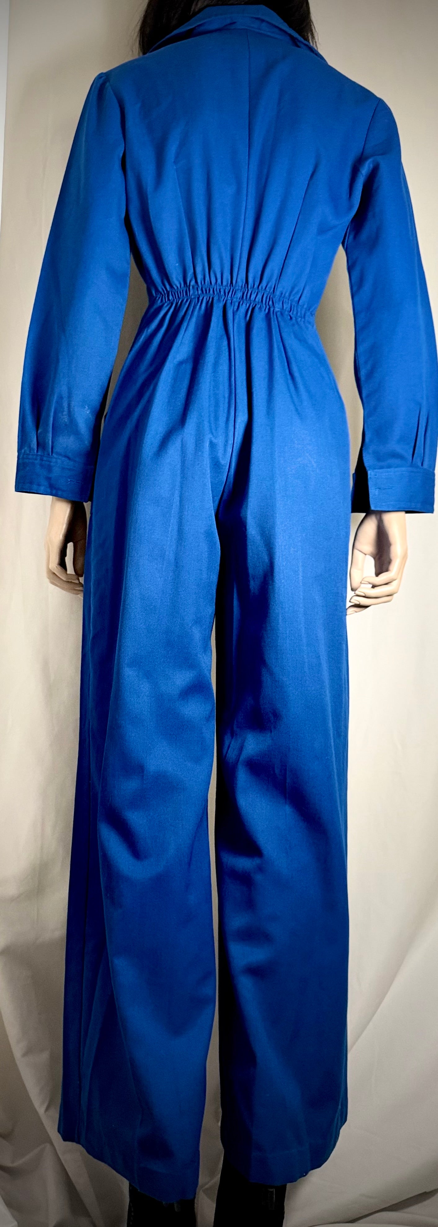 1960s Deadstock Cushen Melbourne Electric Blue Utility Jumpsuit