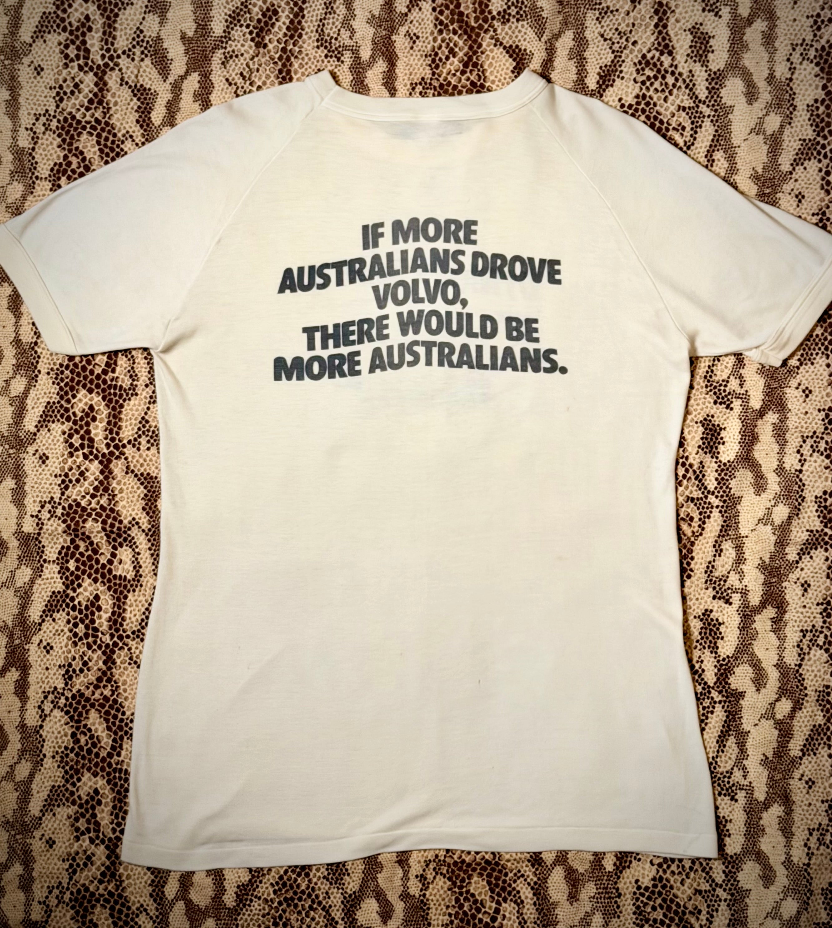 Vintage Volvo Australian Market Tee - Double-Sided - 1970s/80s - Rare