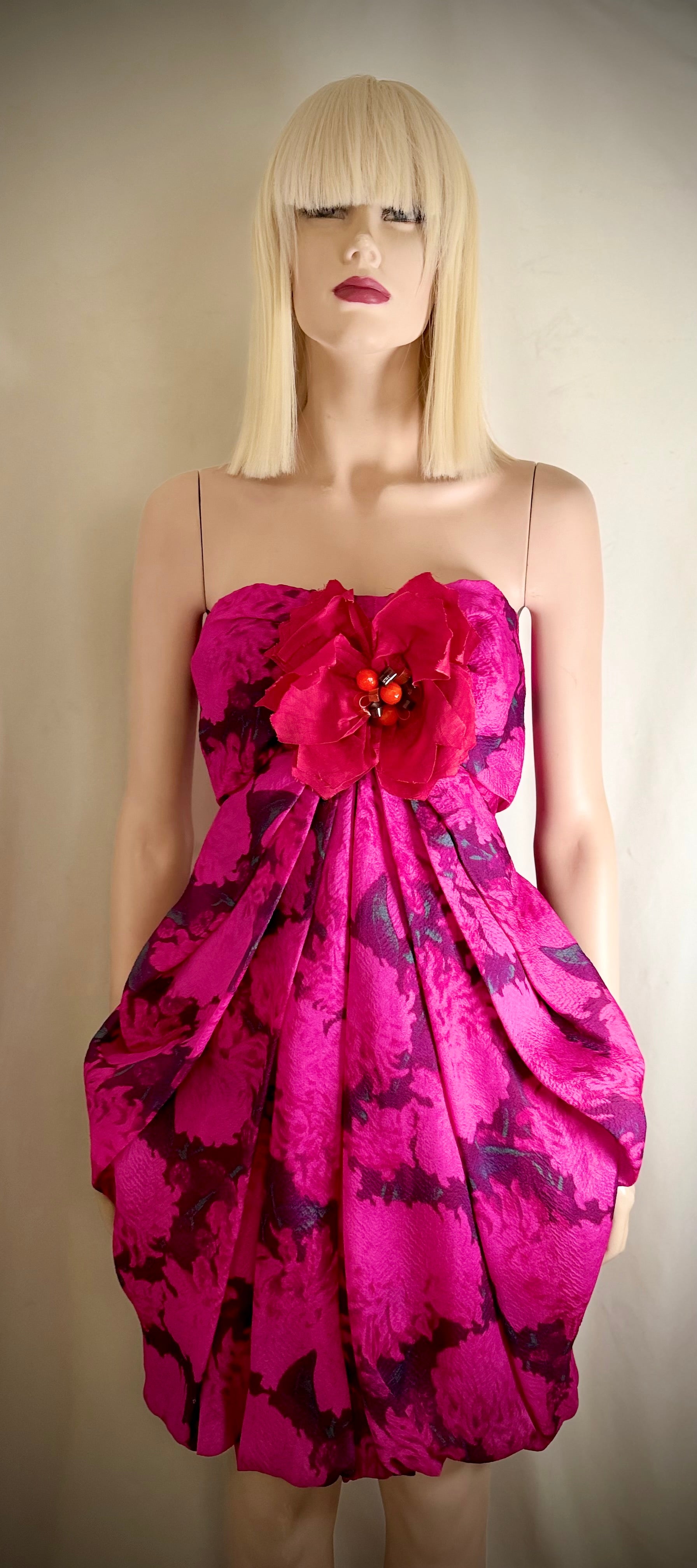 LANVIN Paris SS2010 Rare Sculptural Silk Dress - Alber Elbaz