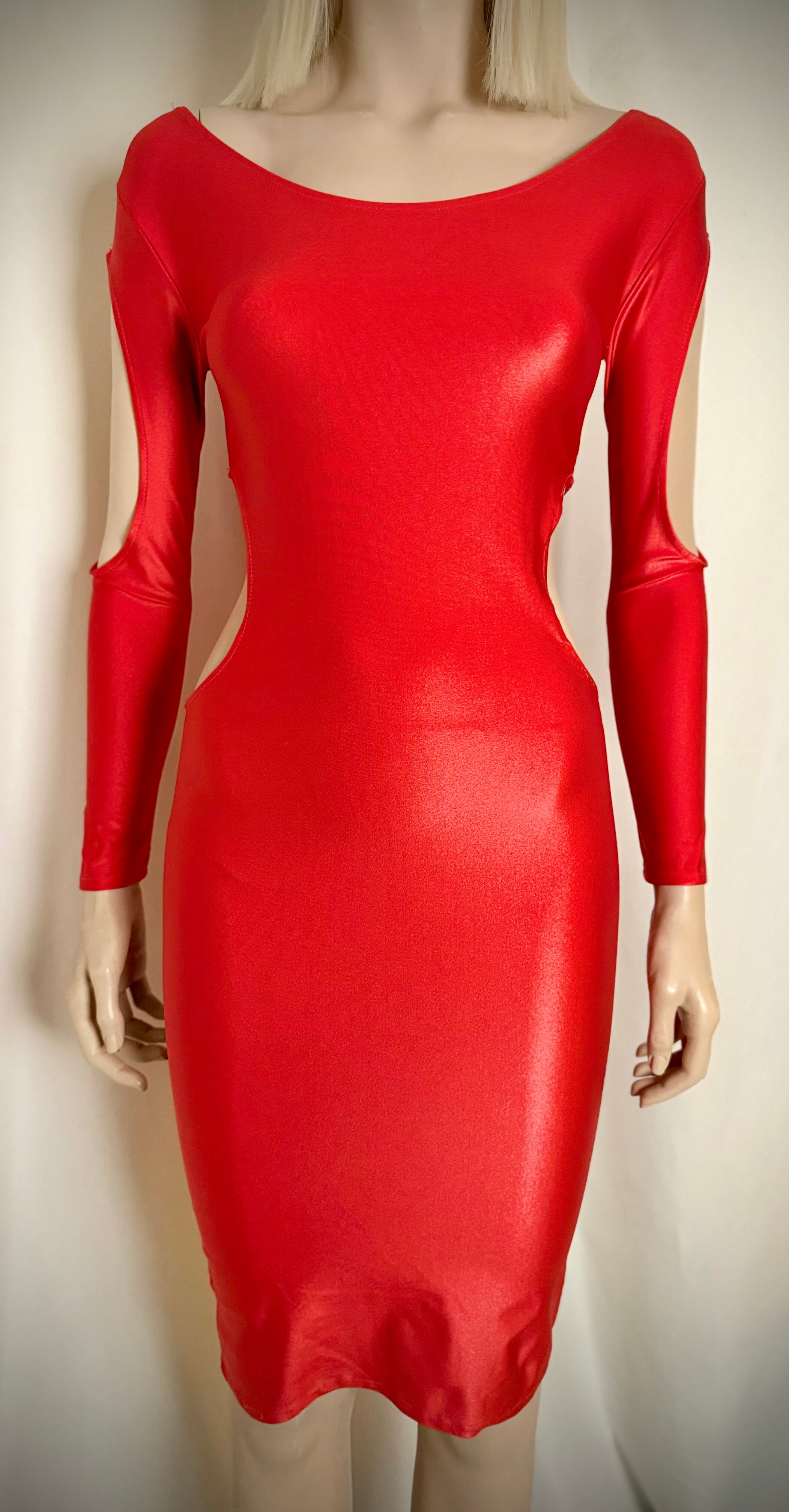 80s - 90s Cut-Out Bodycon Dress