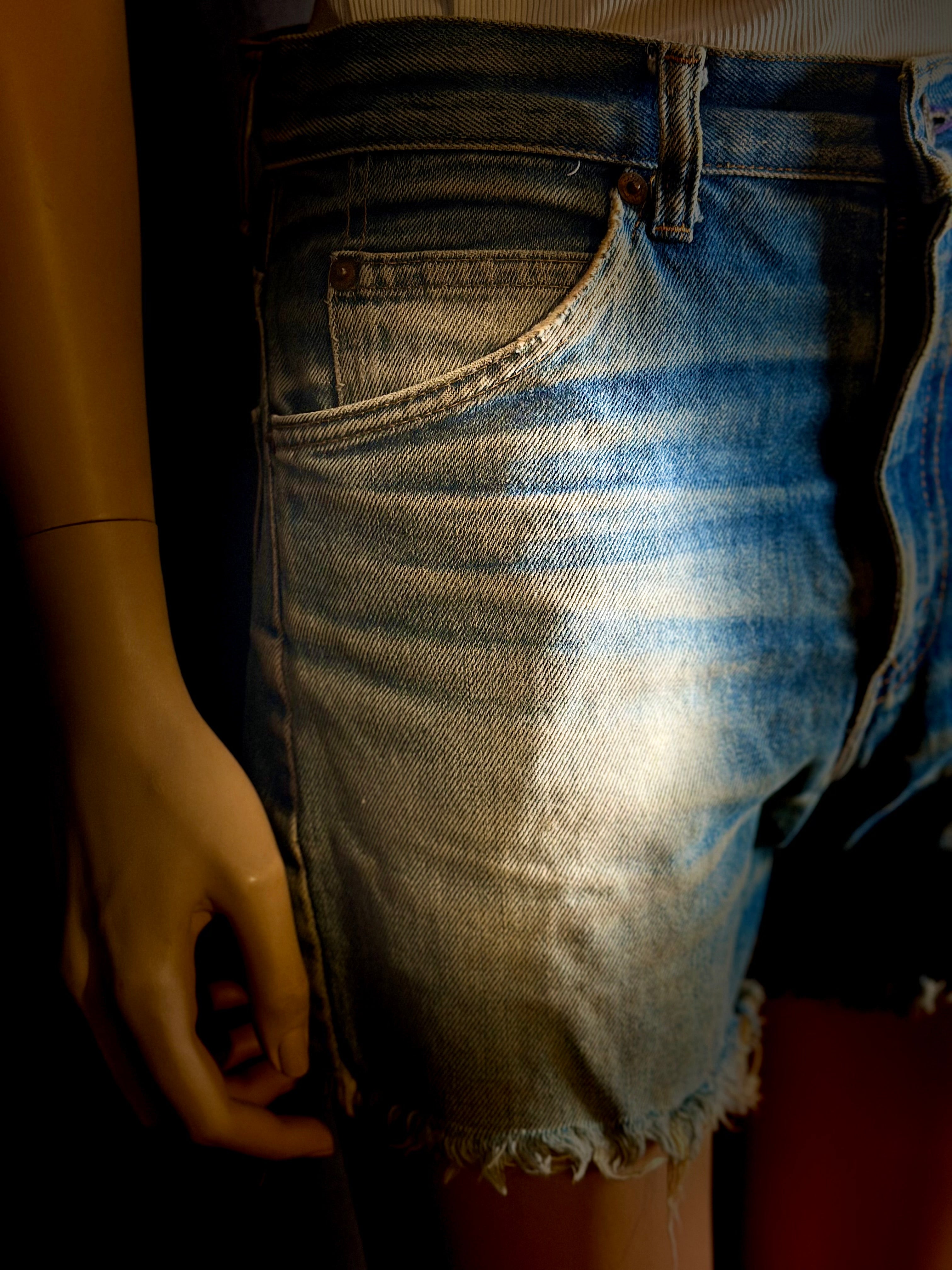 Early-Mid 1970s Levi’s Cut-Off Denim Shorts