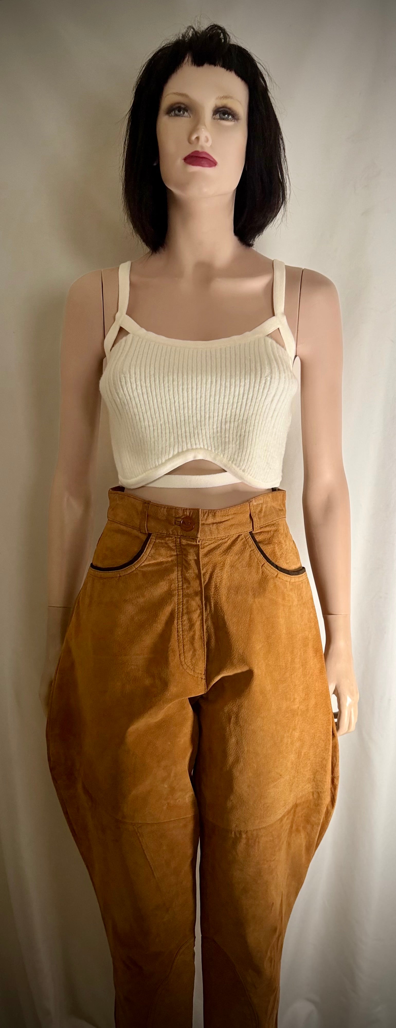 Vintage Russian Suede Jodhpurs - Heavyweight, Sculptural and Rare