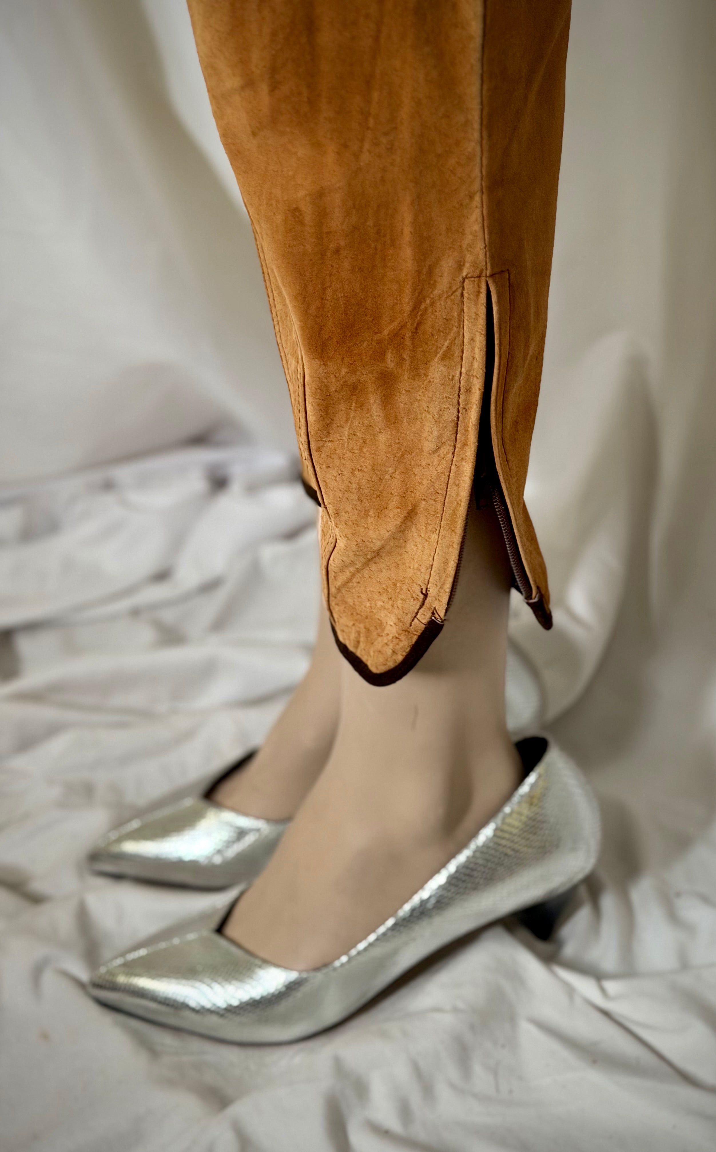 Vintage Russian Suede Jodhpurs - Heavyweight, Sculptural and Rare