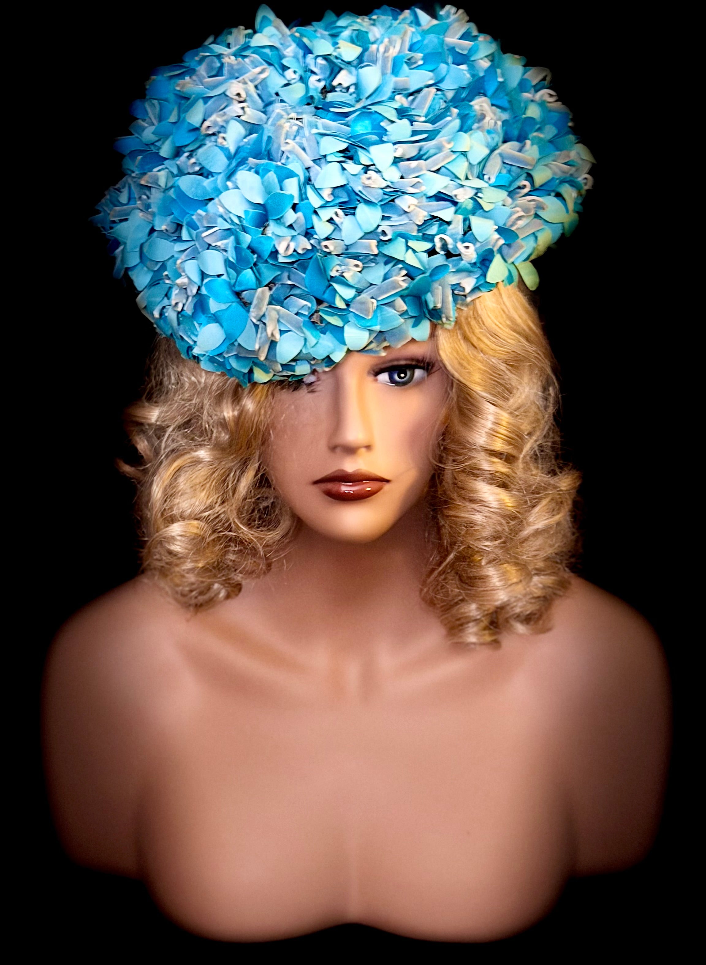 Moray Sculptural Floral Couture Hat - Mid-Century Millinery