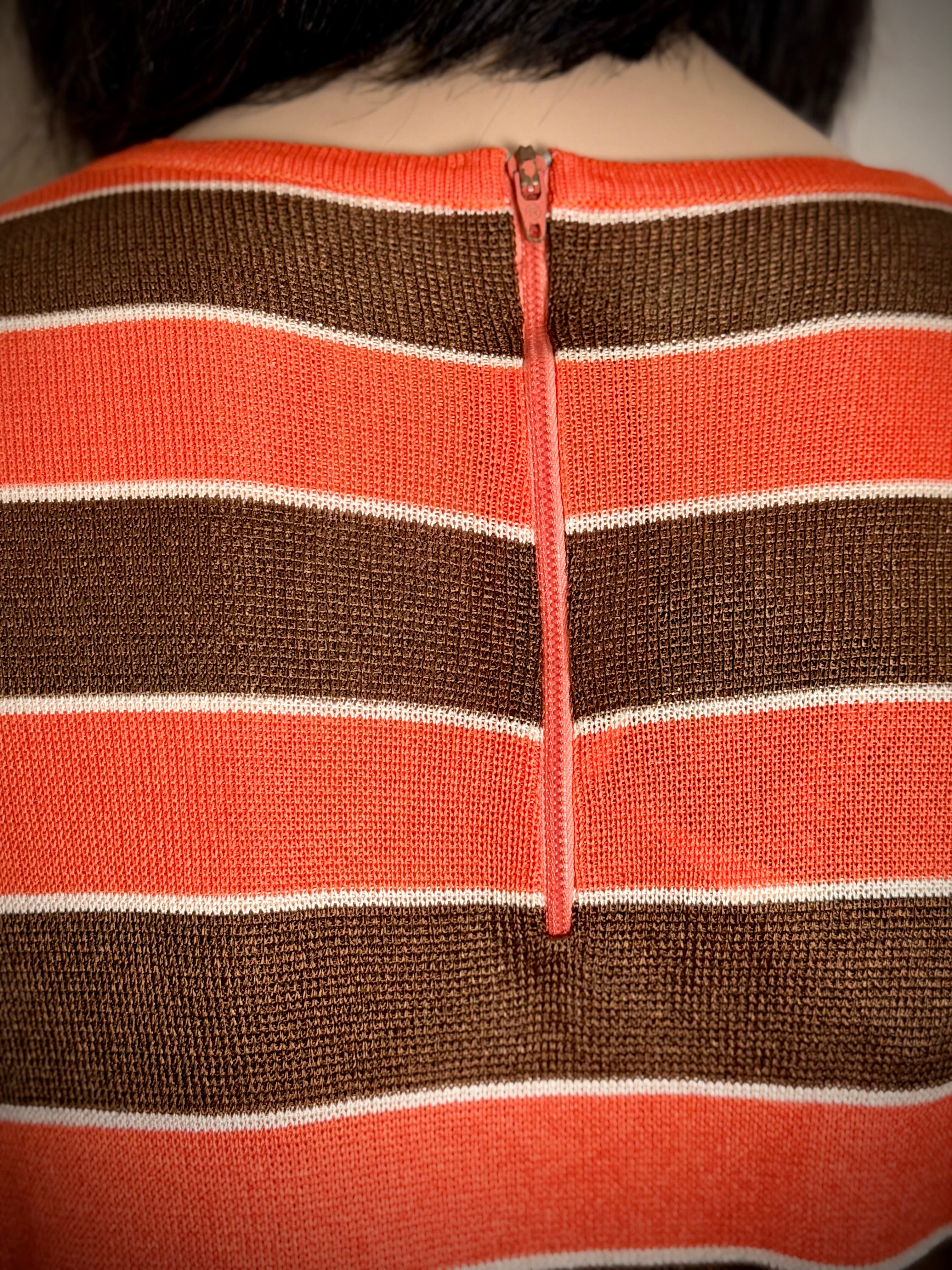 1960s-70s Semi-Sheer Mod Knit Top