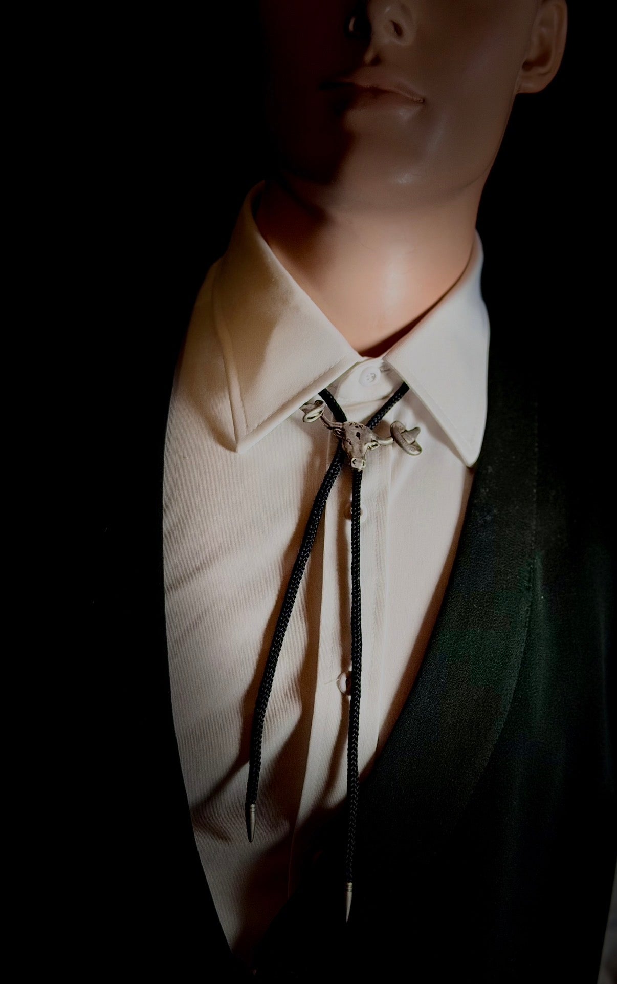 Vintage Bull Head Bolo Tie | Mid-Century Western