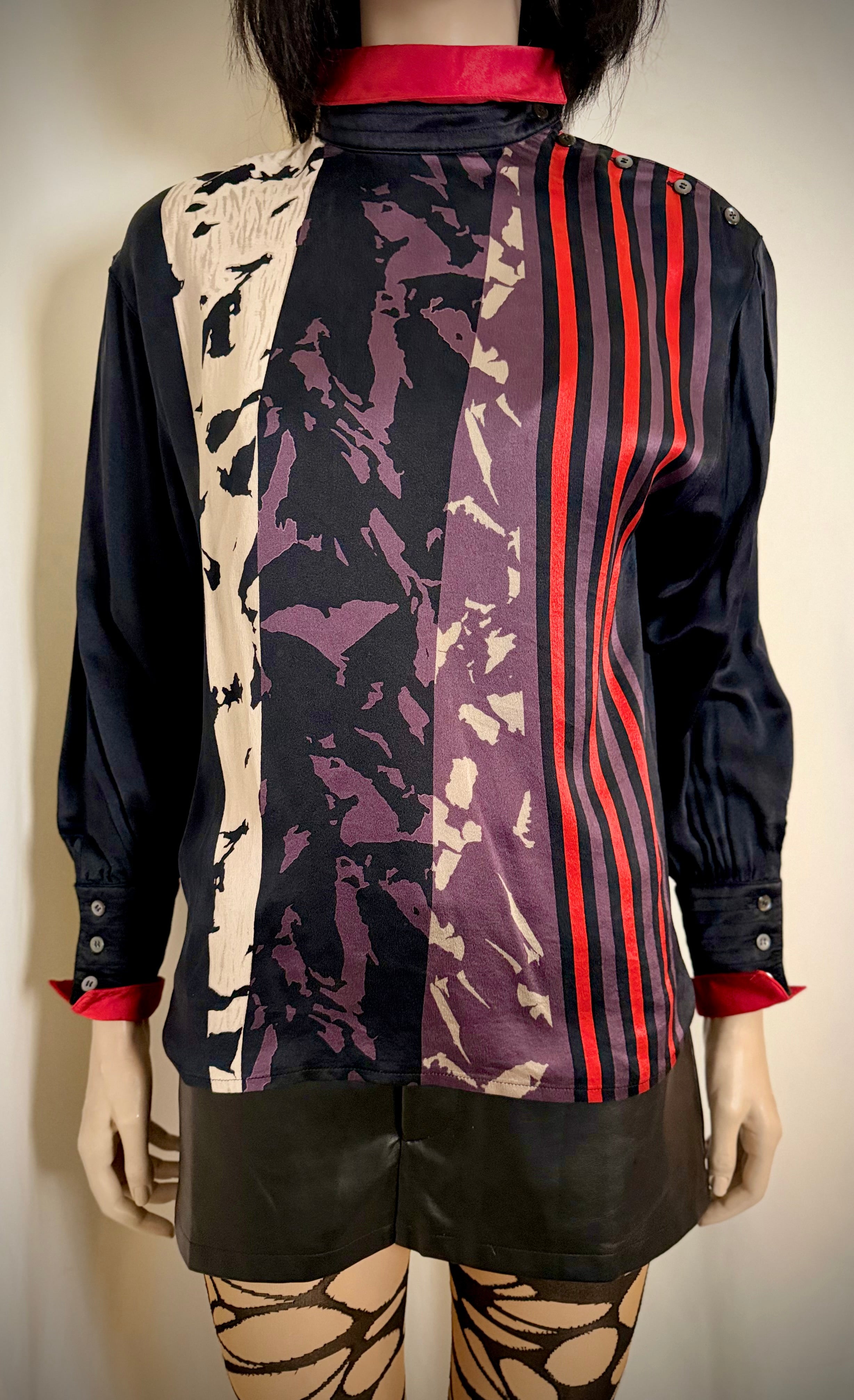 Vintage Escada 100% Silk Blouse