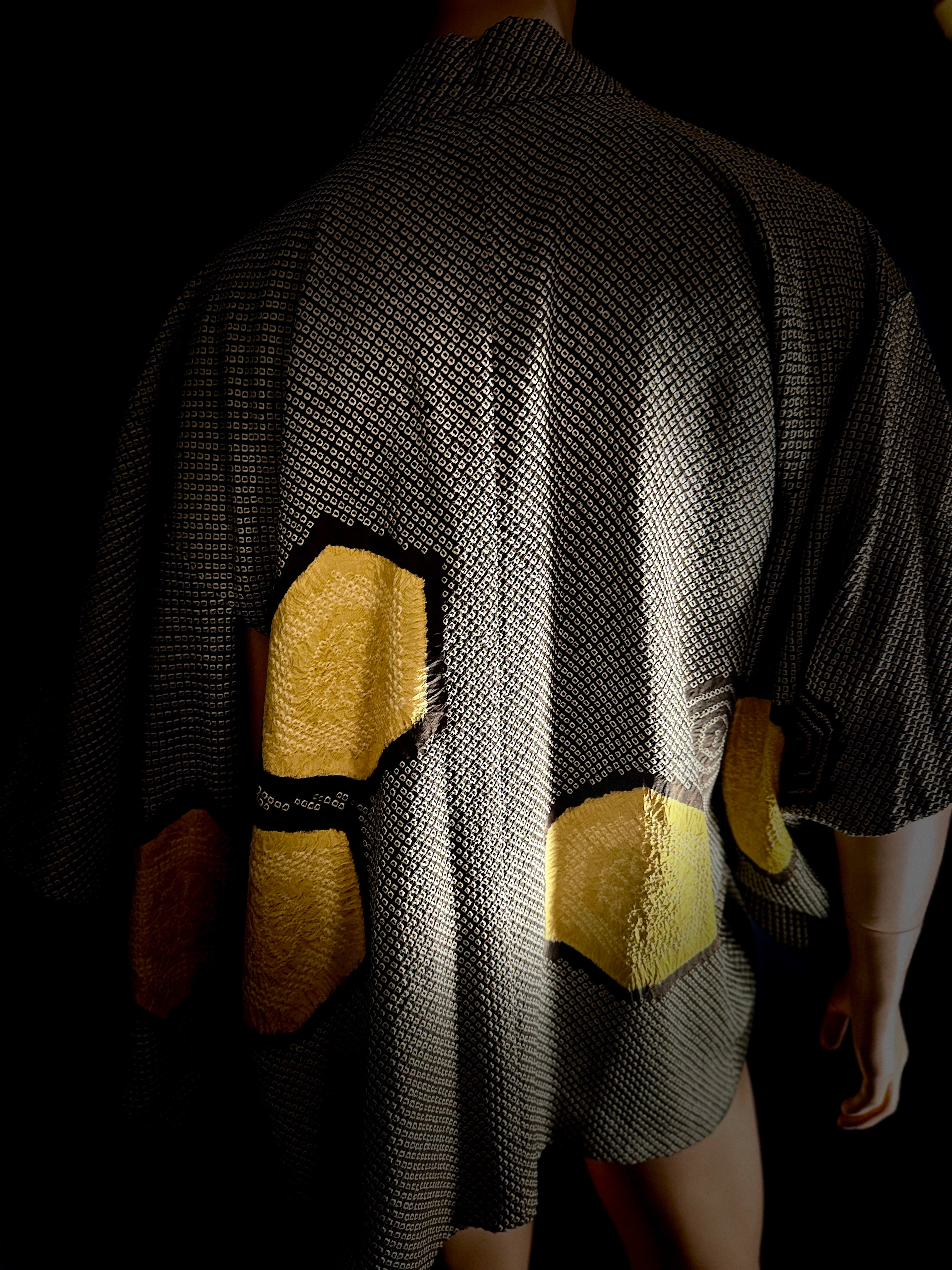 Deadstock Vintage Japanese Hand-Shibori Haori Jacket