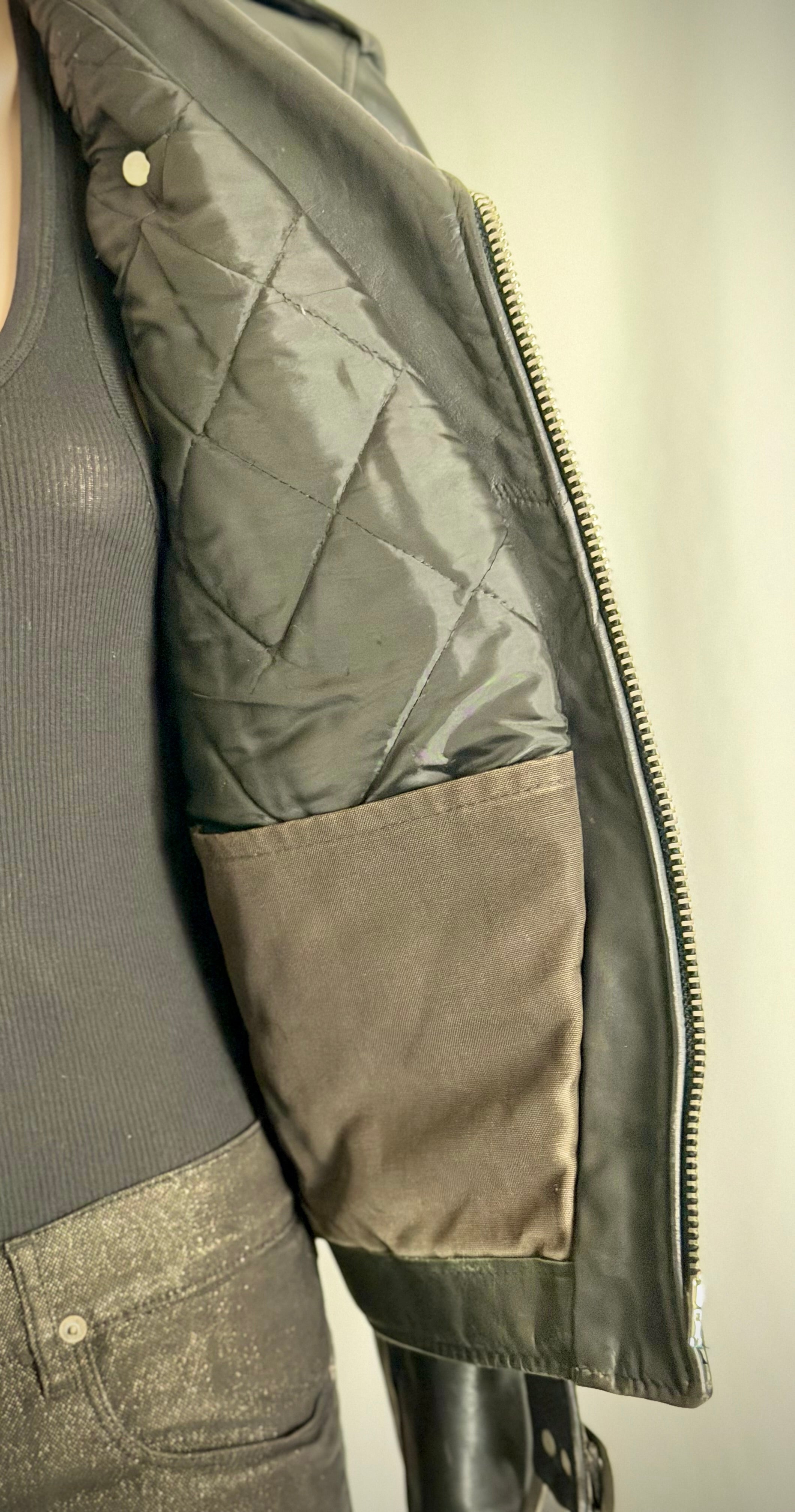 Authentic Vintage Schott NYC Perfecto Leather Motorcycle Jacket Made in the USA.