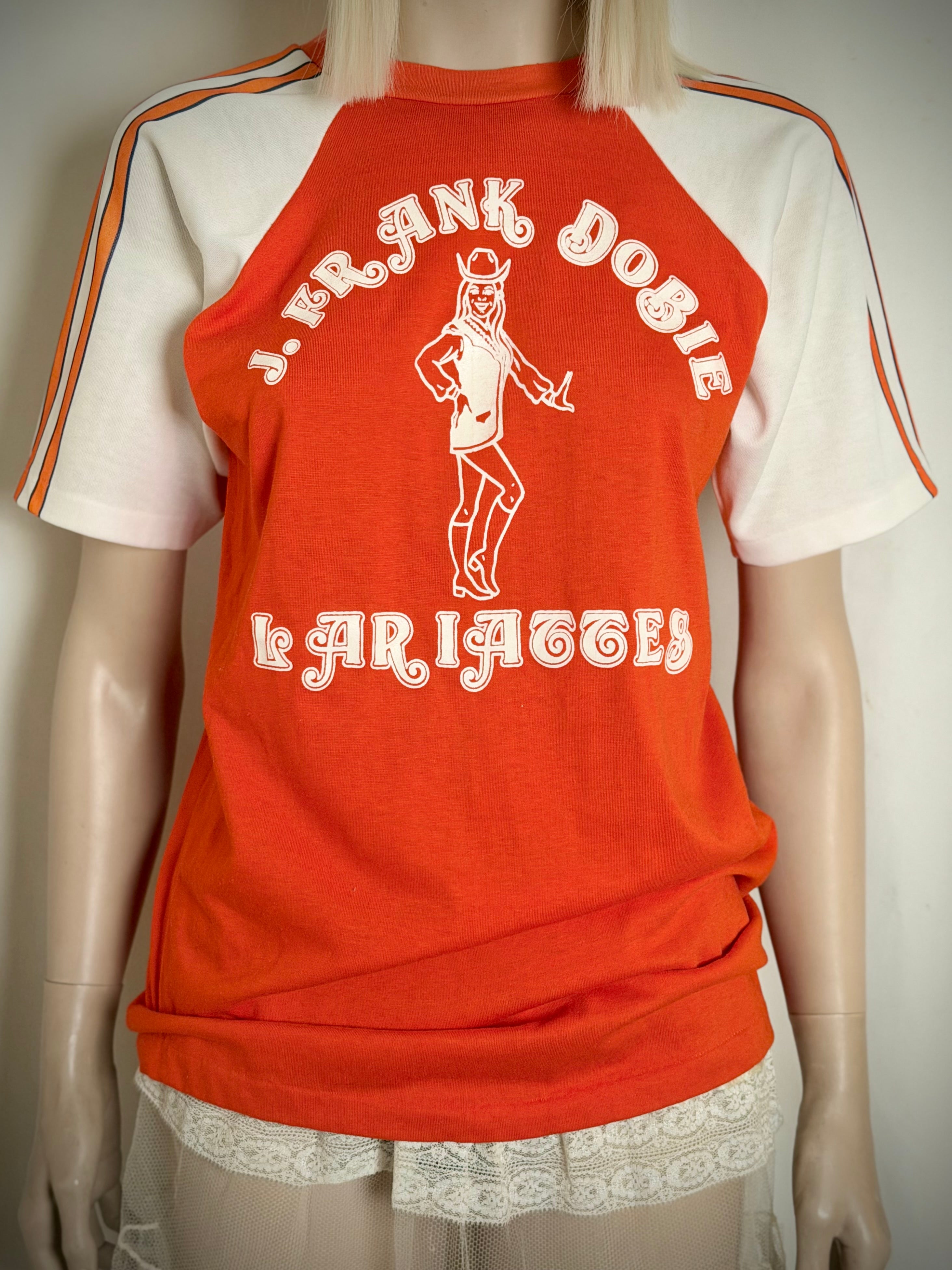 1980s “Frank Dobie’s Lariettes” Graphic Ringer Tee