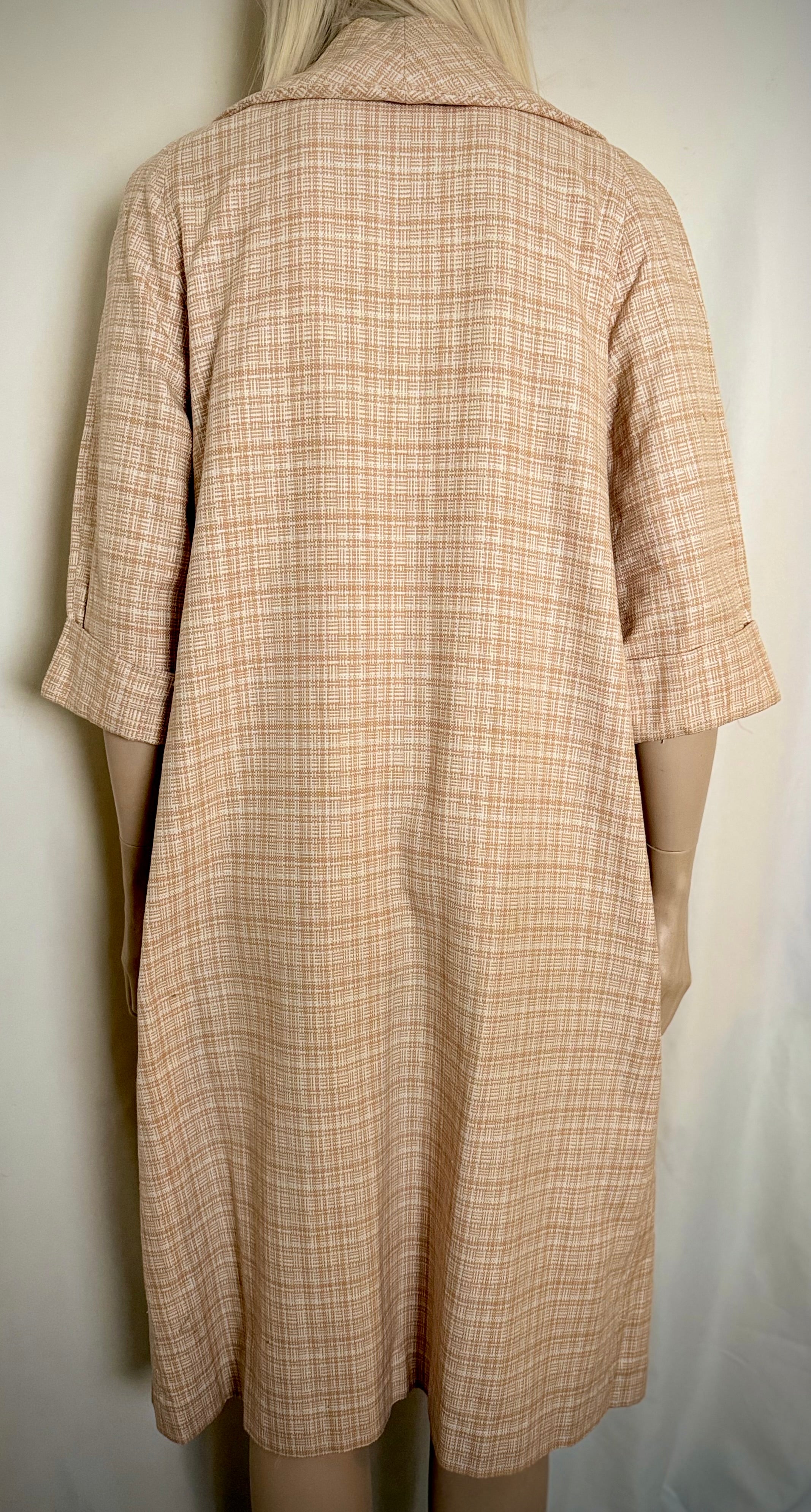 1950s Cocoon Style Car Coat - Immaculate Condition | Soft Check