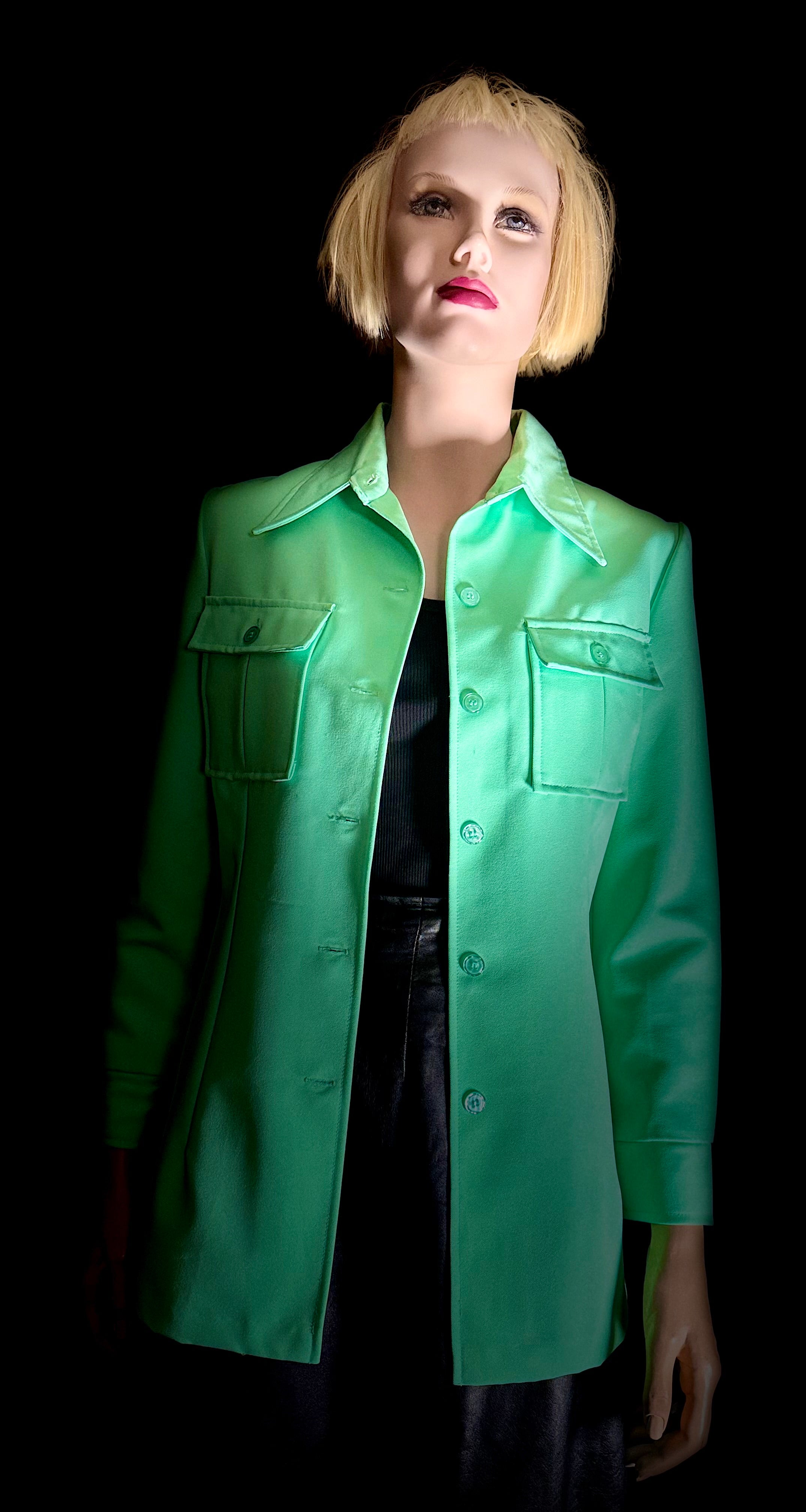 Mint Utility Shirt-Jacket | Vintage Contemporary Cut