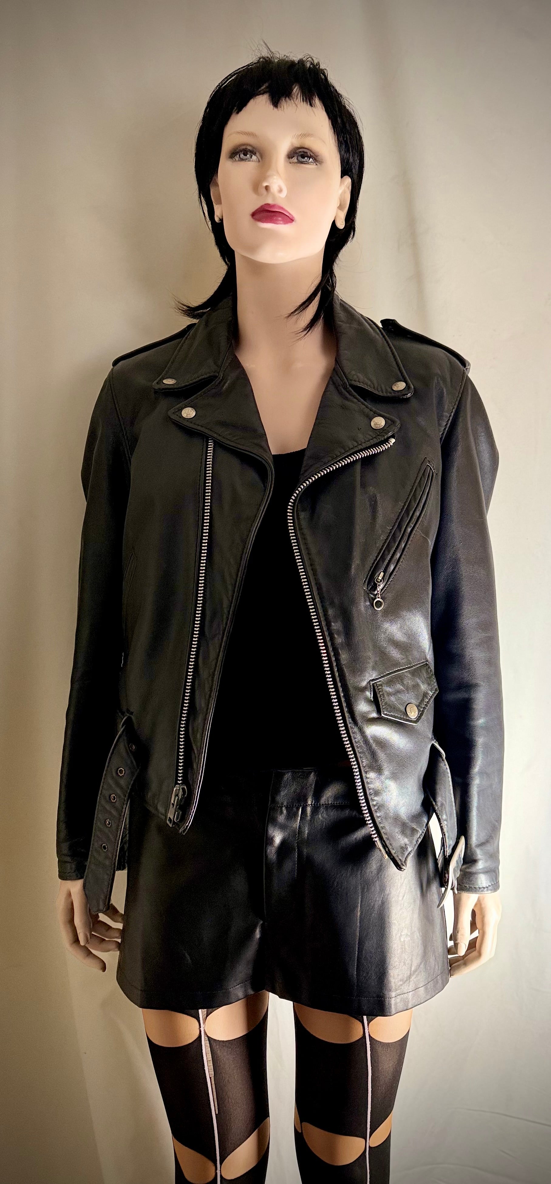 Authentic Vintage Schott NYC Perfecto Leather Motorcycle Jacket Made in the USA.