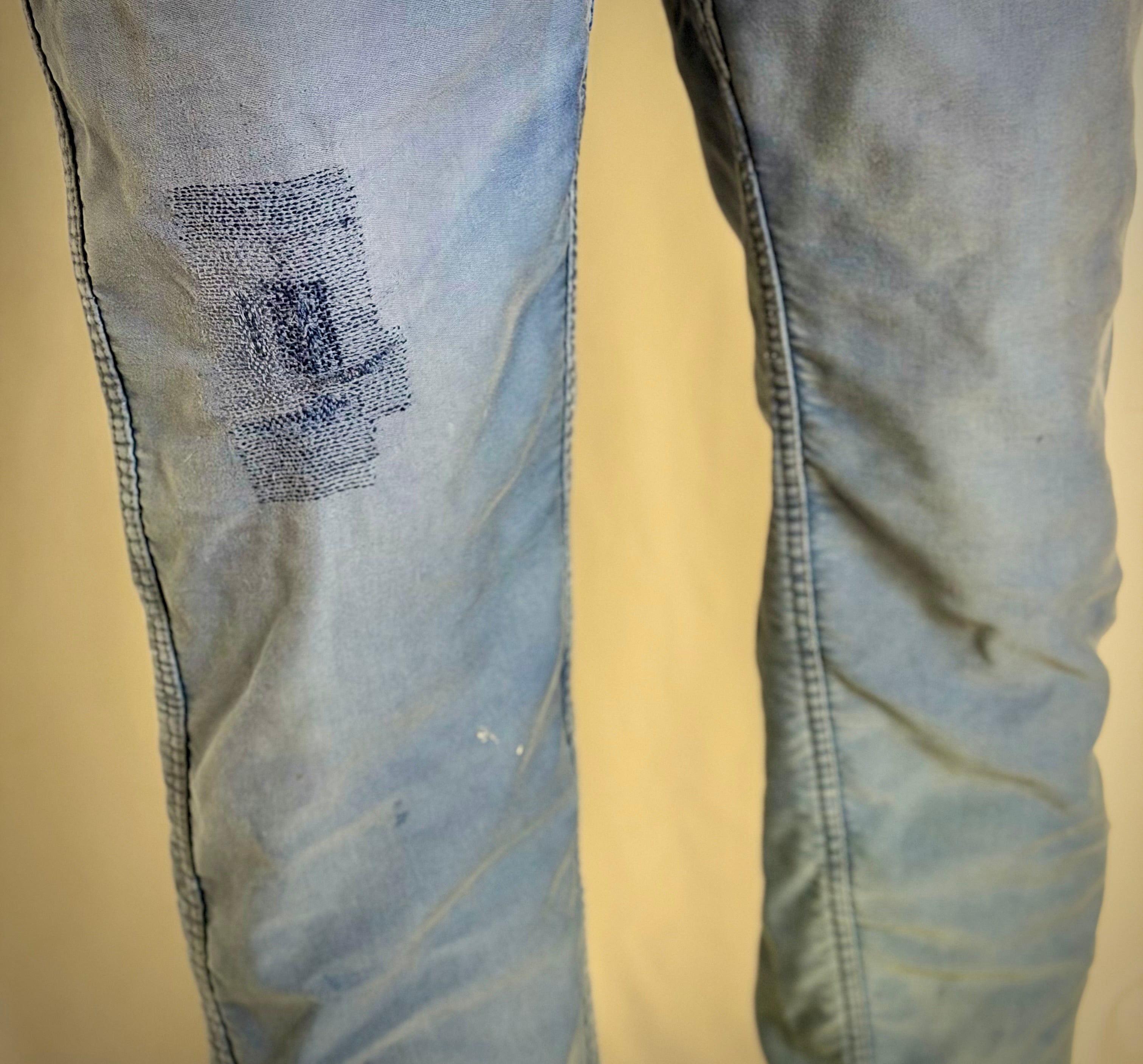 1960s French Work Pants - Patched, Faded and Ultra-Collectible