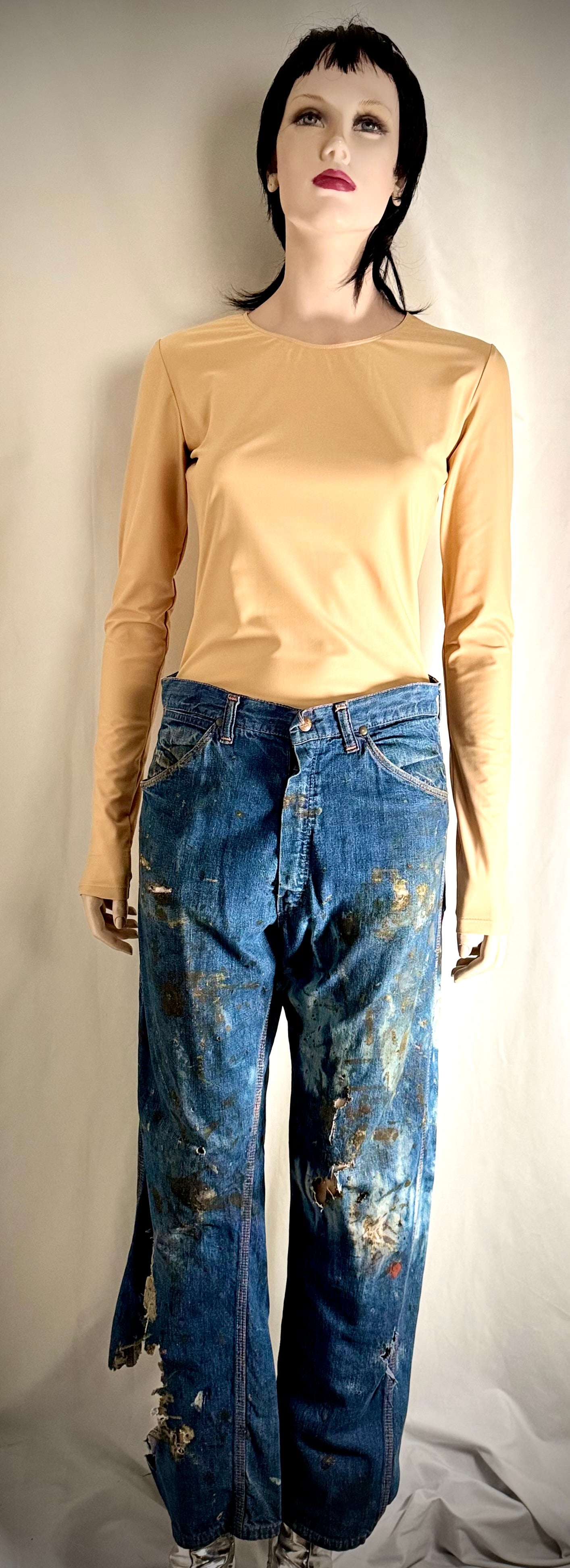 1940s French Artist’s Work Jeans - One-of-a-Kind Archival Wear