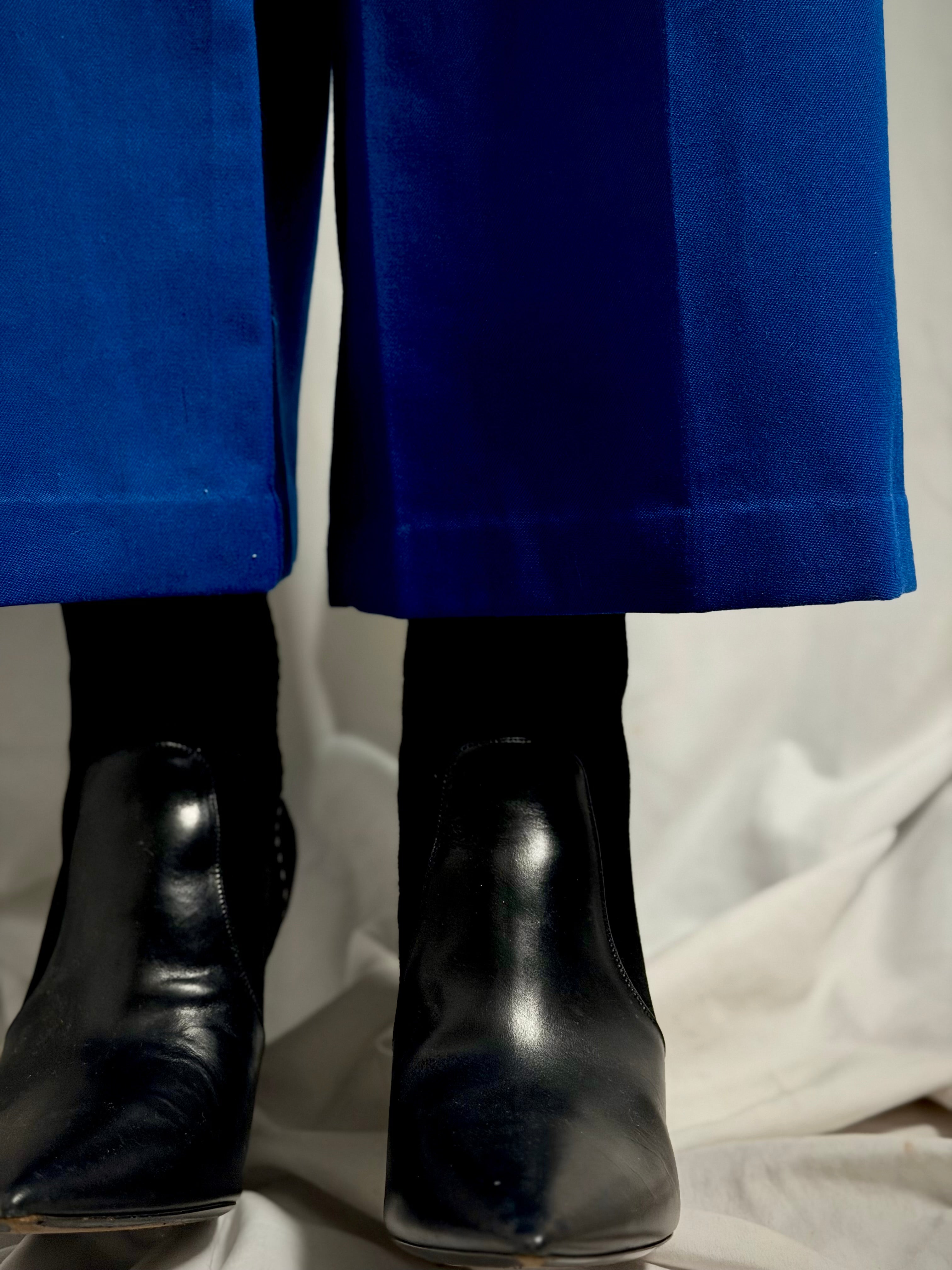 1960s Deadstock Cushen Melbourne Electric Blue Utility Jumpsuit