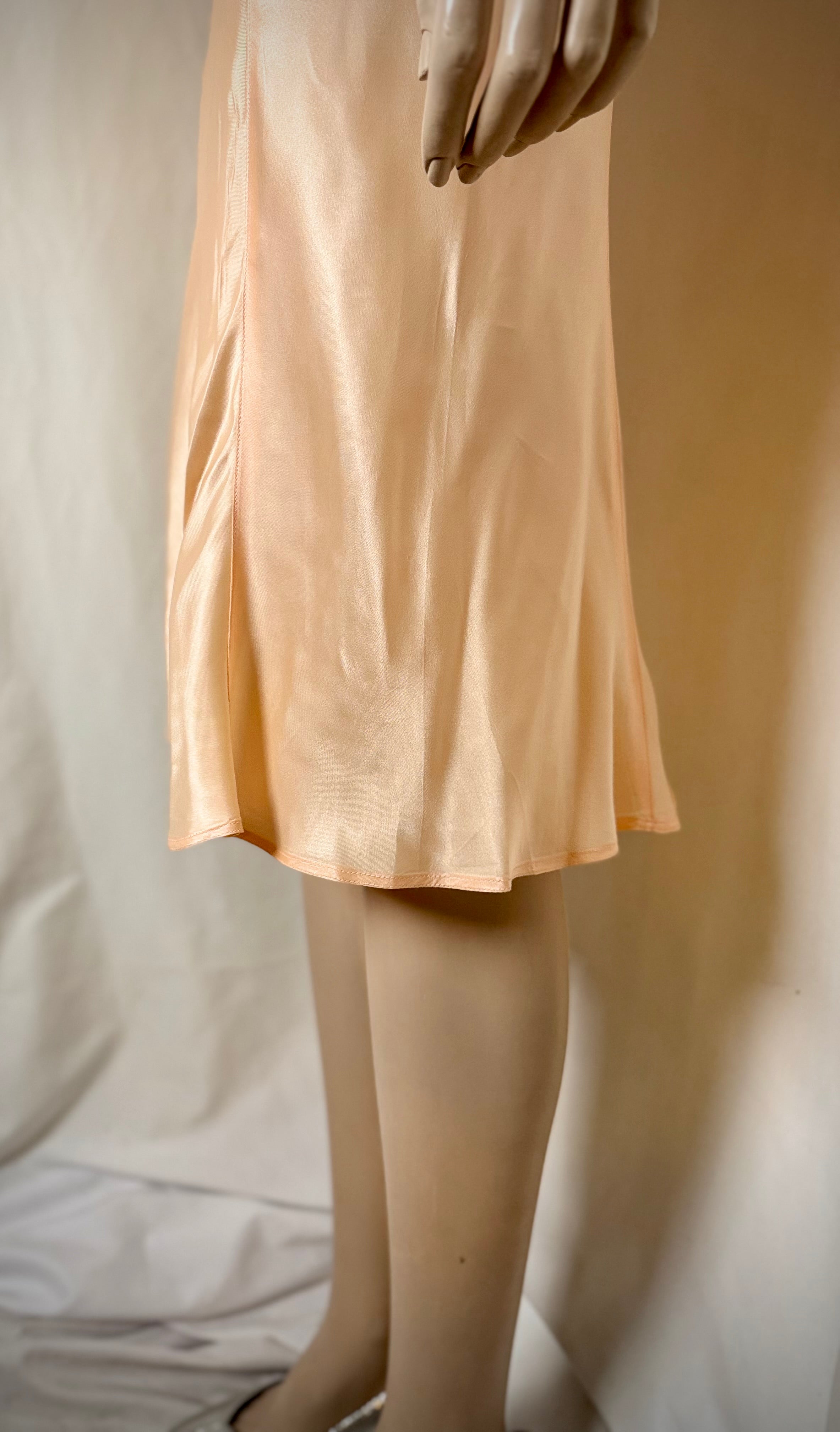 1940s Fruit of the Loom Rayon Satin Slip Dress