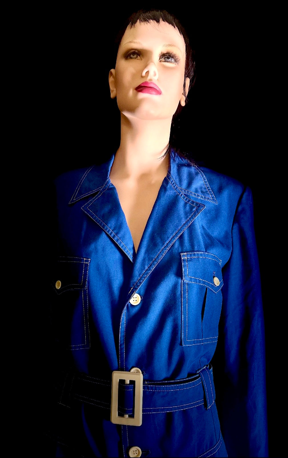 Late 1960s–Early 1970s Blue Utility | Safari Jacket