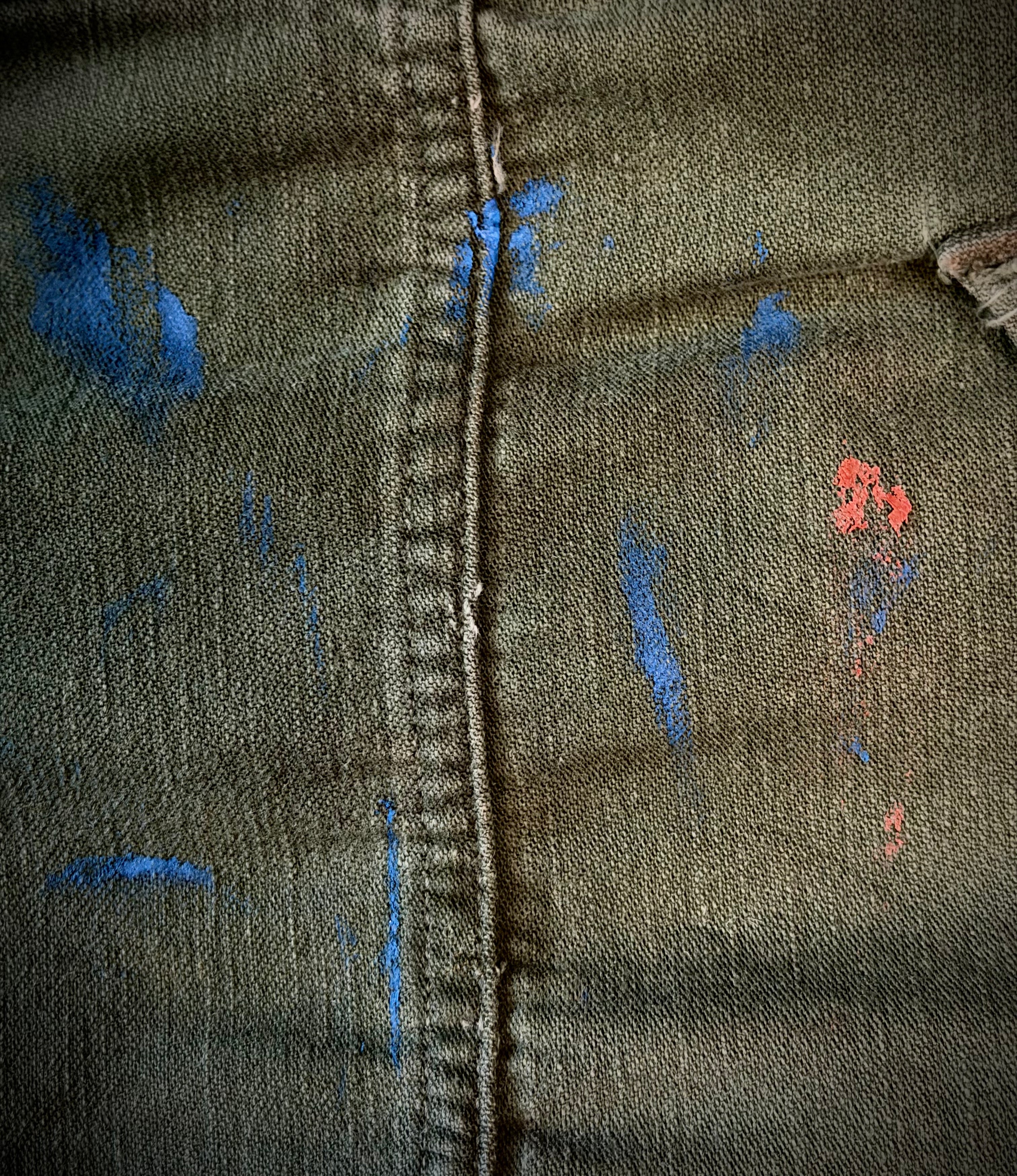 1970s Olive Workwear Jumpsuit | Vintage Painter’s Coverall | Cotton Utility Suit